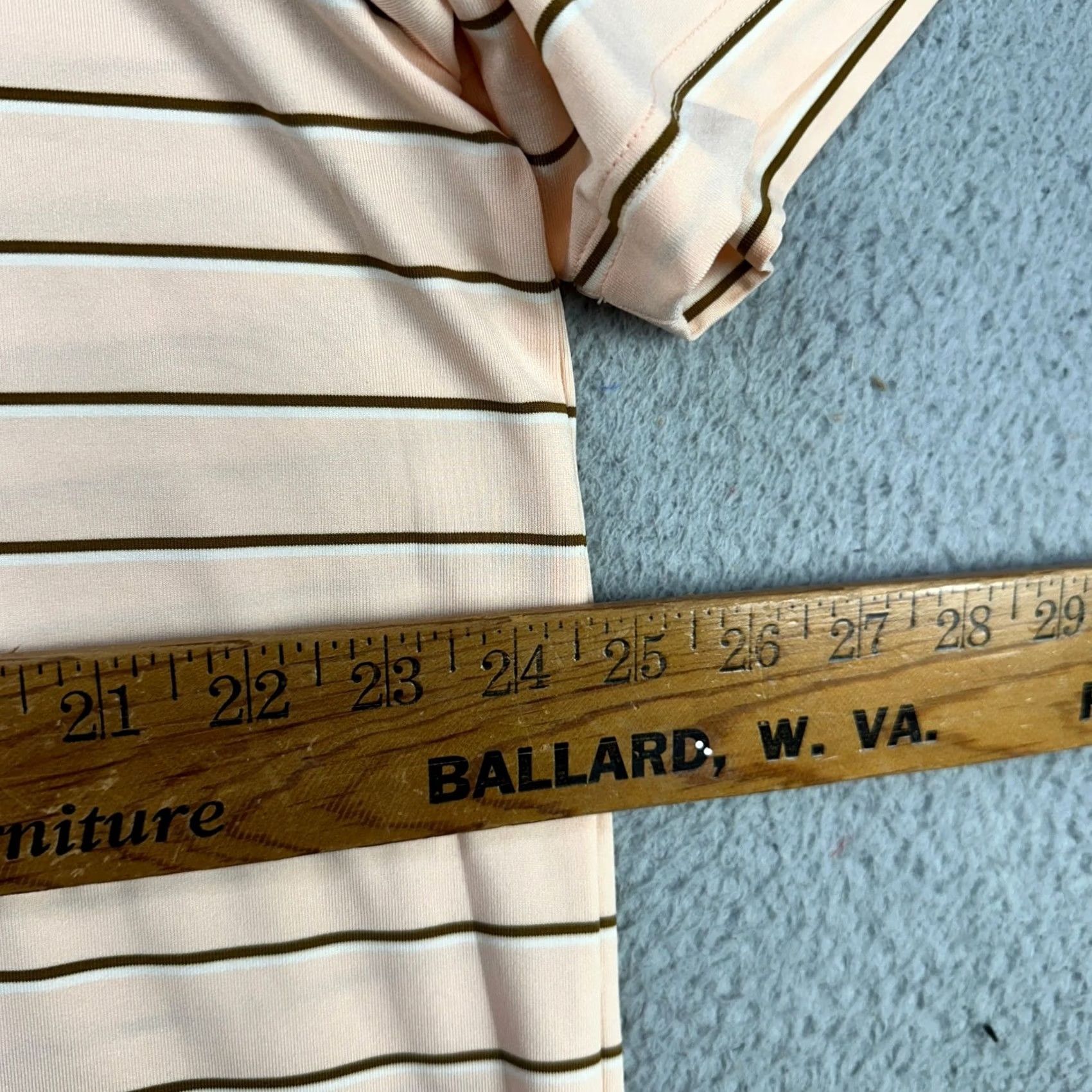 Callaway VINTAGE Callaway Polo Shirt Mens XL Pink Brown Opti Dri Stripe Stretch Rugby NEW Size US XL / EU 56 / 4 - 7 Thumbnail