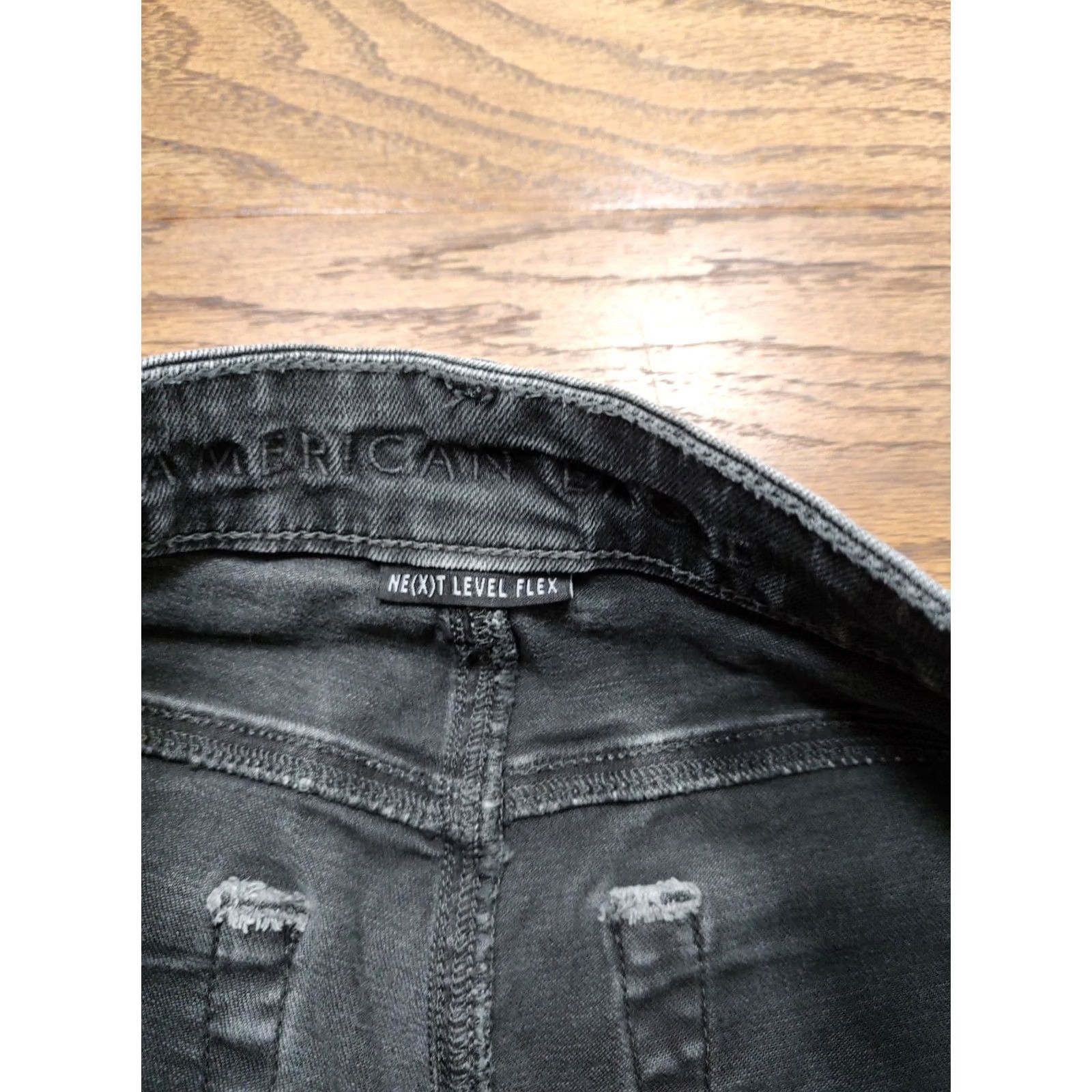 American Eagle Outfitters American Eagle Jeans Mens 28x34 Black Slim Stretch Denim Size US 28 / EU 44 - 7 Thumbnail
