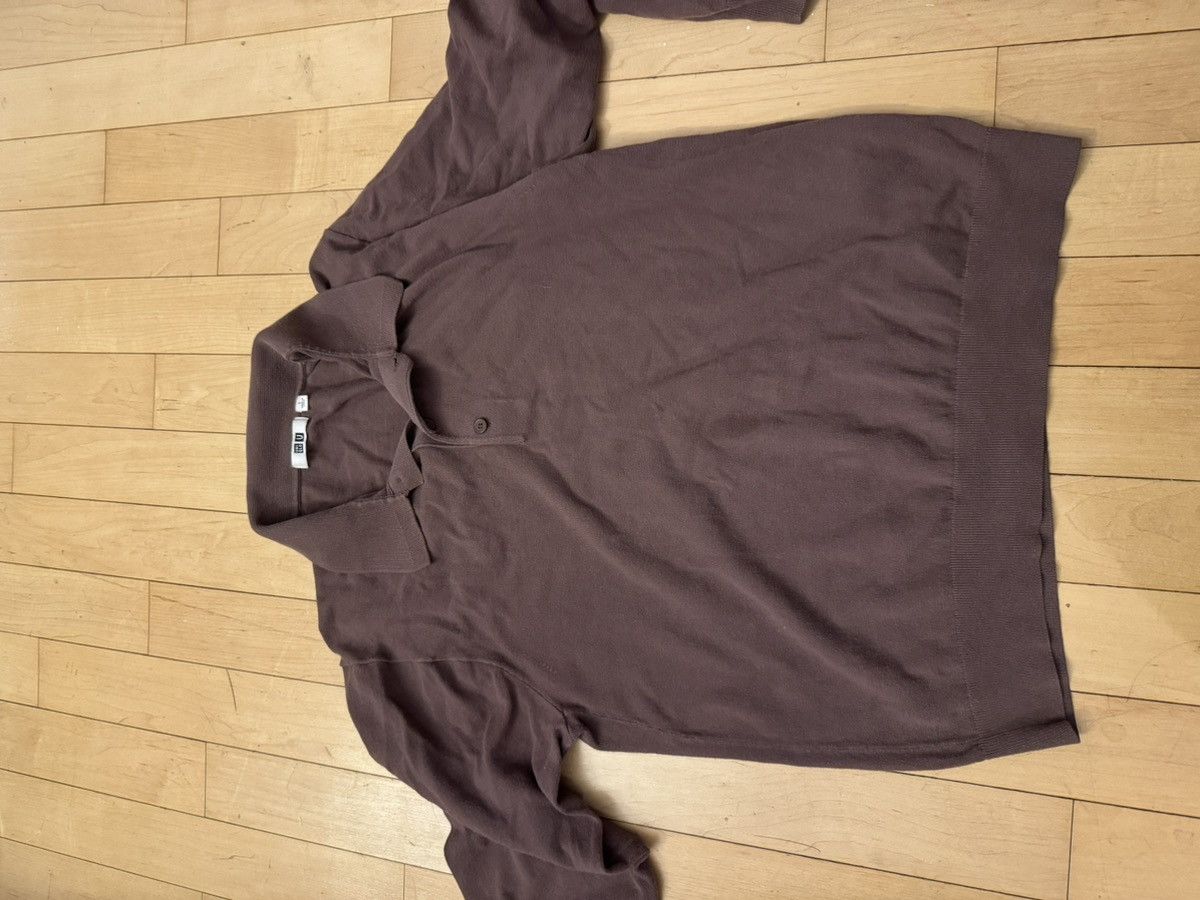 Lemaire × Uniqlo Uniqlo U Brown Knit Polo Size US S / EU 44-46 / 1 - 3 Thumbnail