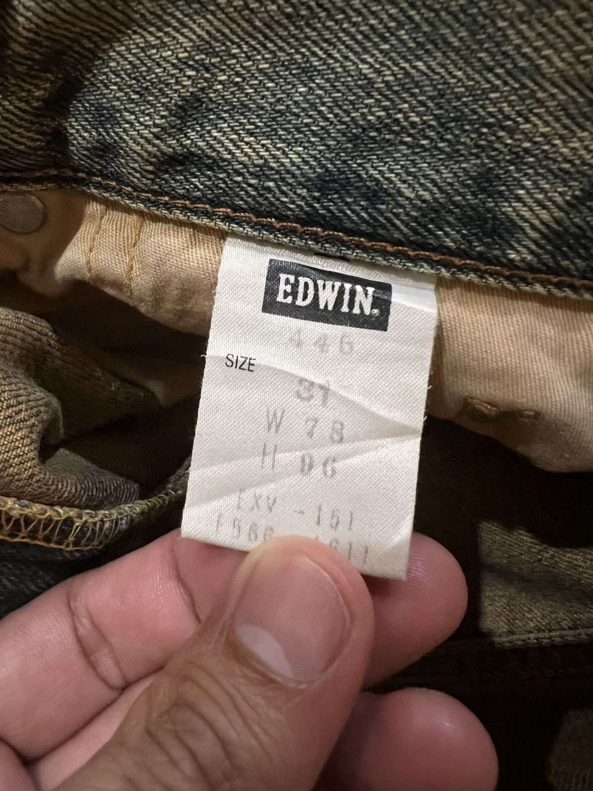 Edwin 💥Baggy💥 Edwin EXCLUSIVE Vintage XV 445 Faded Jeans Size US 29 - 20 Thumbnail