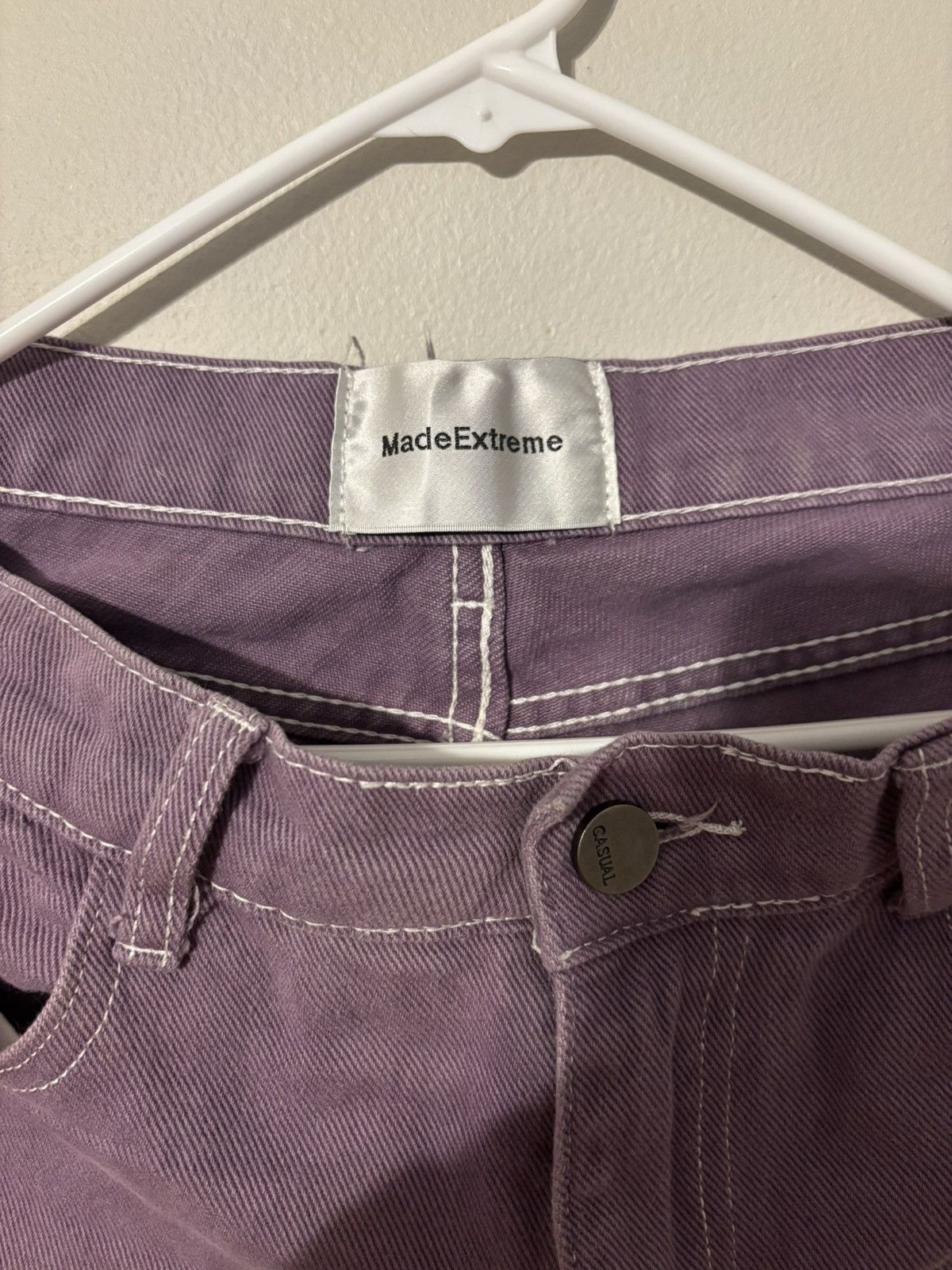 Japanese Brand Vintage Purple Rockstar Denim Pants Size US 30 / EU 46 - 2 Thumbnail