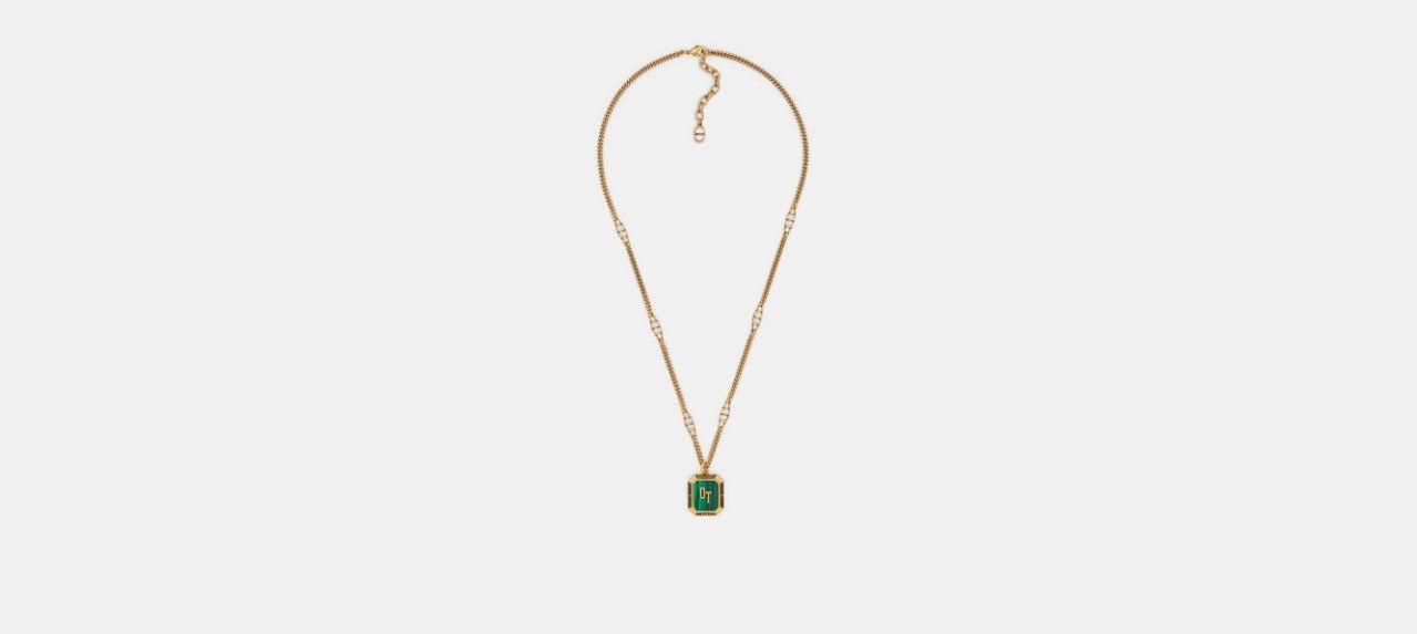 image of Dior O1W1Db10524 Size: Os Tears Pendant Necklace In Gold, Men's