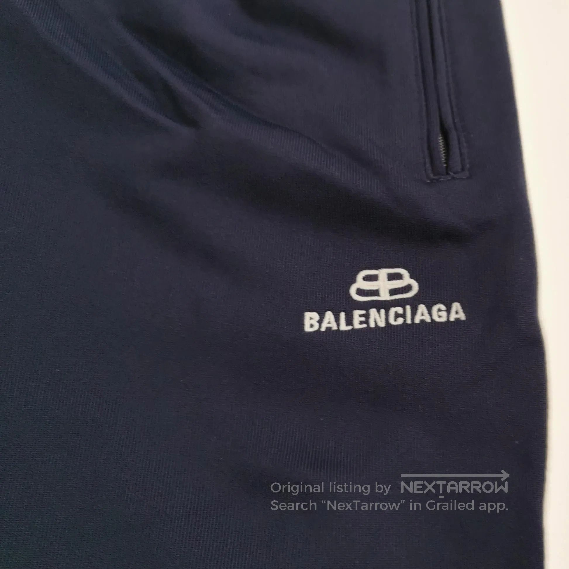 Balenciaga Cotton Logo Solid Pants M.