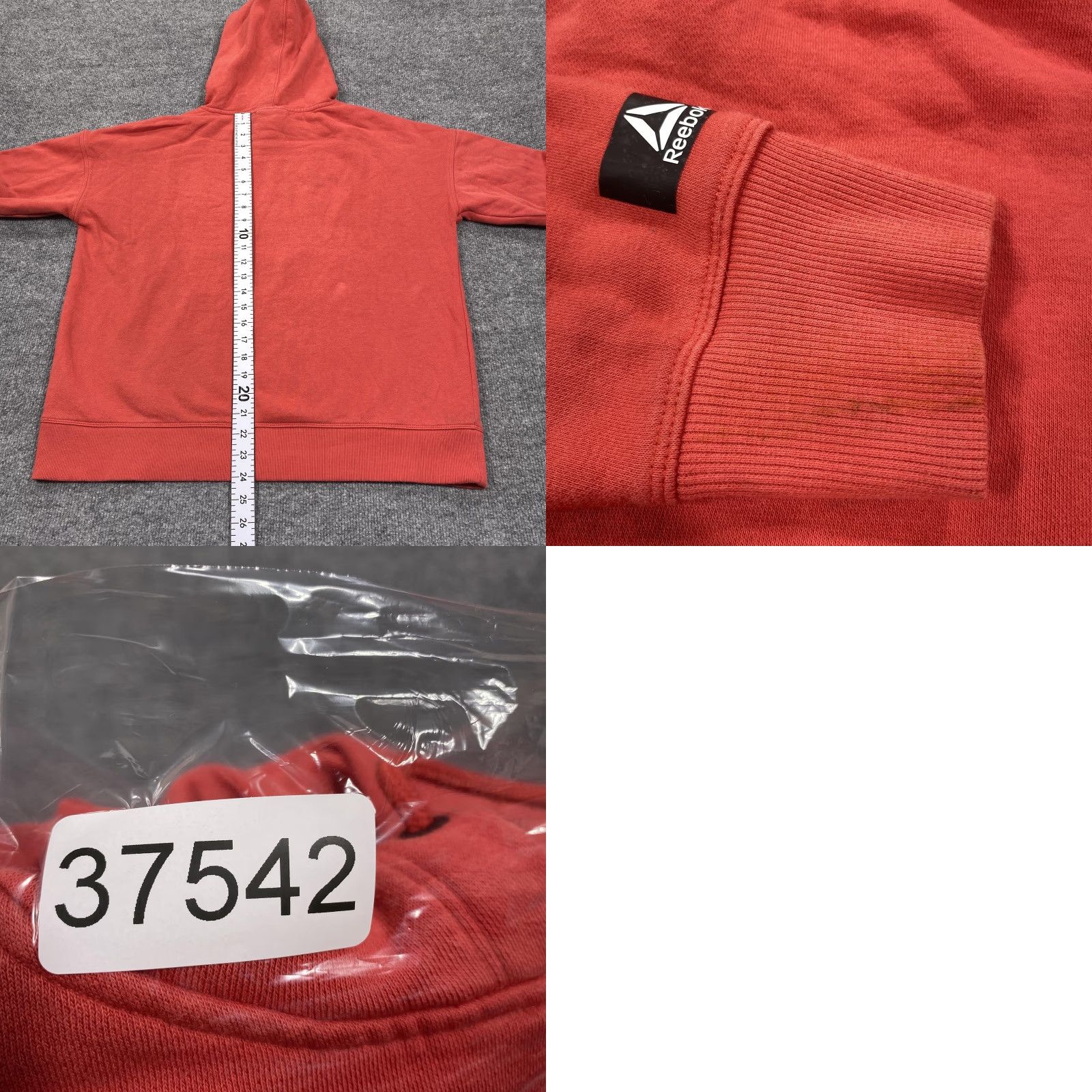 Reebok Reebok Hoodie Mens M Red Pullover Fleece Hooded Graphic Logo Drawstring Size US M / EU 48-50 / 2 - 8 Thumbnail