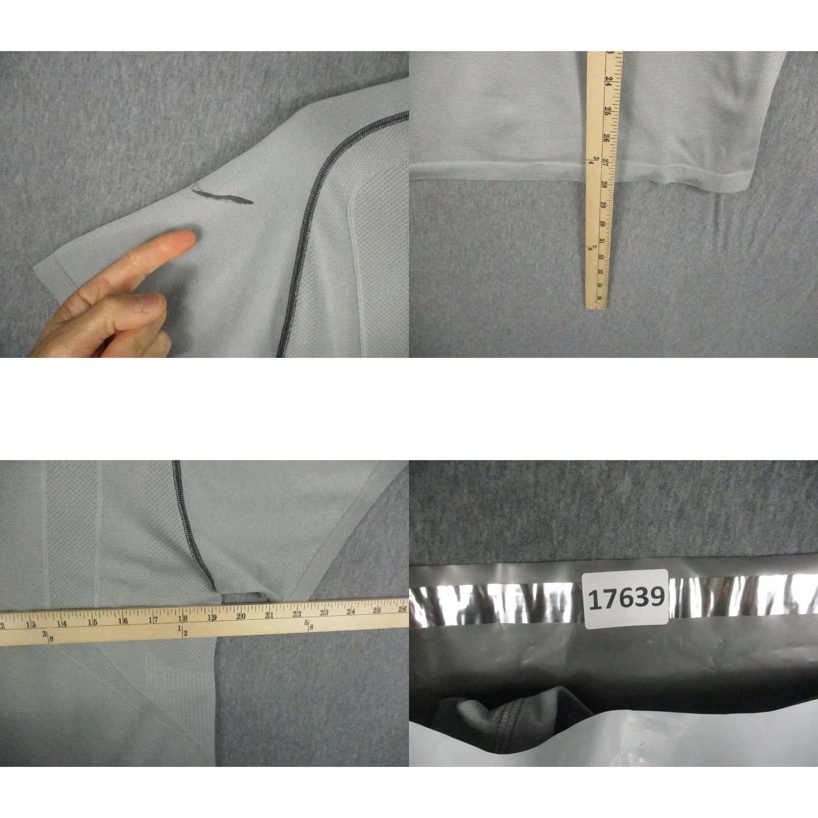 Lululemon Lululemon Shirt Mens Large Gray V Neck Seamless Short Sleeve Athletic Running Size US L / EU 52-54 / 3 - 8 Thumbnail