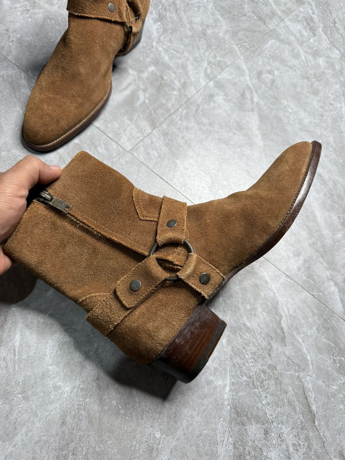 Saint Laurent Paris Saint Laurent By Hedi Slimane Wyatt Harness Boots Size US 7 / EU 40 - 5 Thumbnail