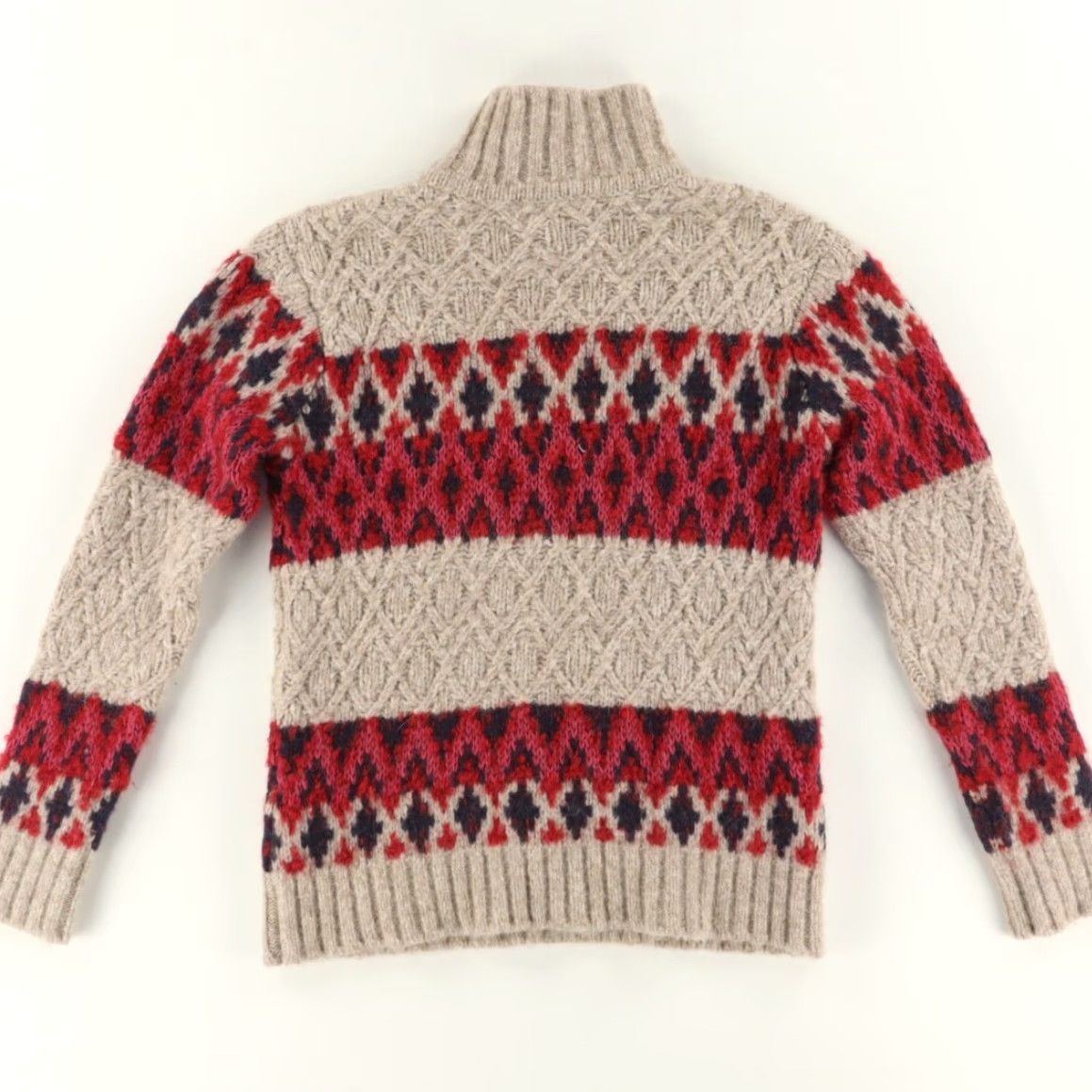 Faherty Faherty Frost Fair Isle Turtleneck Alpaca Solid Long Sleeve Sweater Women's XS Shirt Size XS / US 0-2 / IT 36-38 - 4 Thumbnail