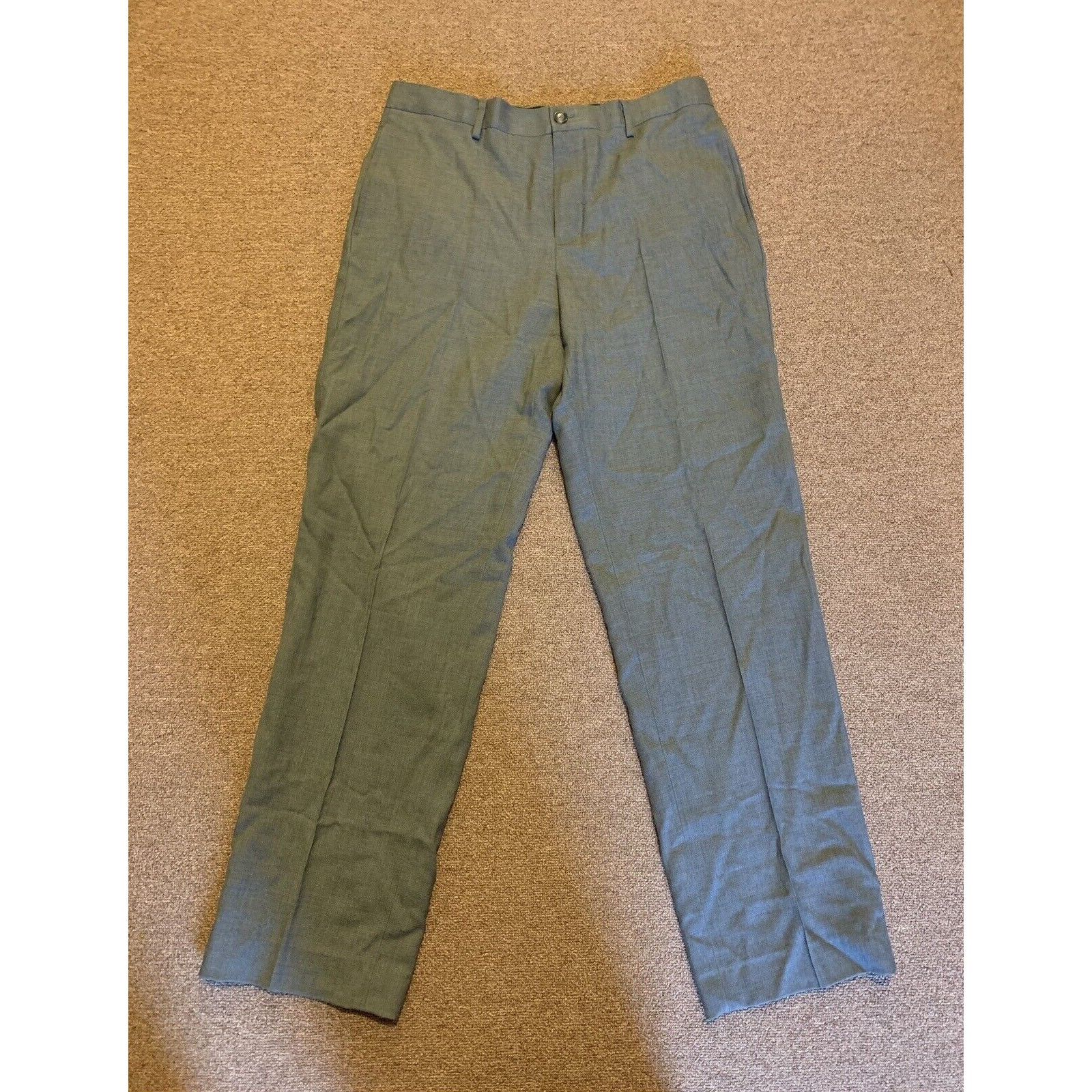 L.L. Bean LL Bean Classic Fit Dark Gray Wool Dress Pants Men's Size 34 Size US 34 / EU 50 - 1 Thumbnail