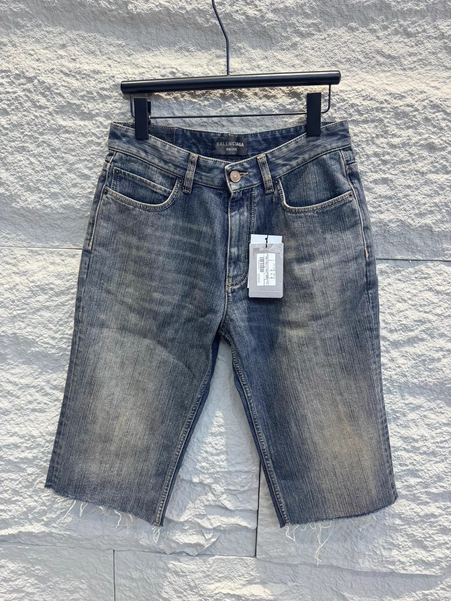 Balenciaga Blue Denim Shorts Size 32 Size US 32 / EU 48 - 1 Thumbnail