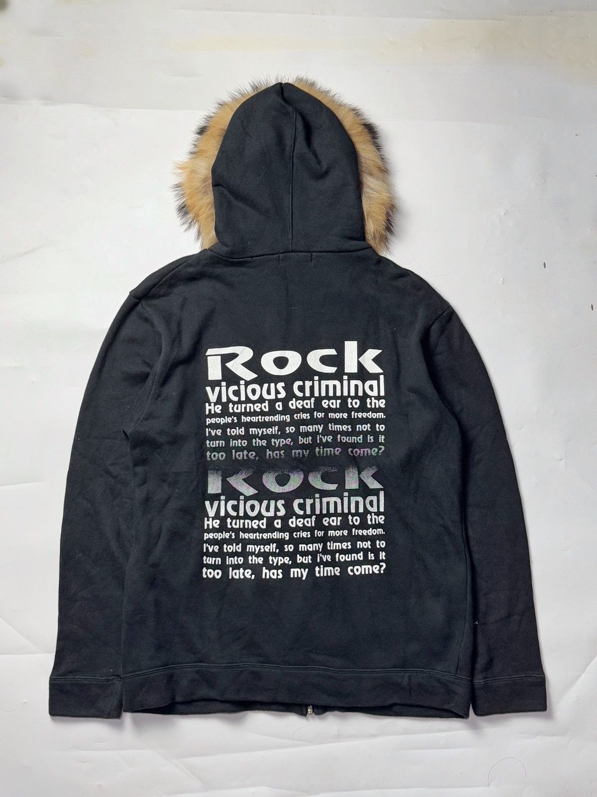 Hysteric Glamour × If Six Was Nine × Japanese Brand Intheattic Poem Rock Fur Hoodie Size US L / EU 52-54 / 3 - 1 Thumbnail