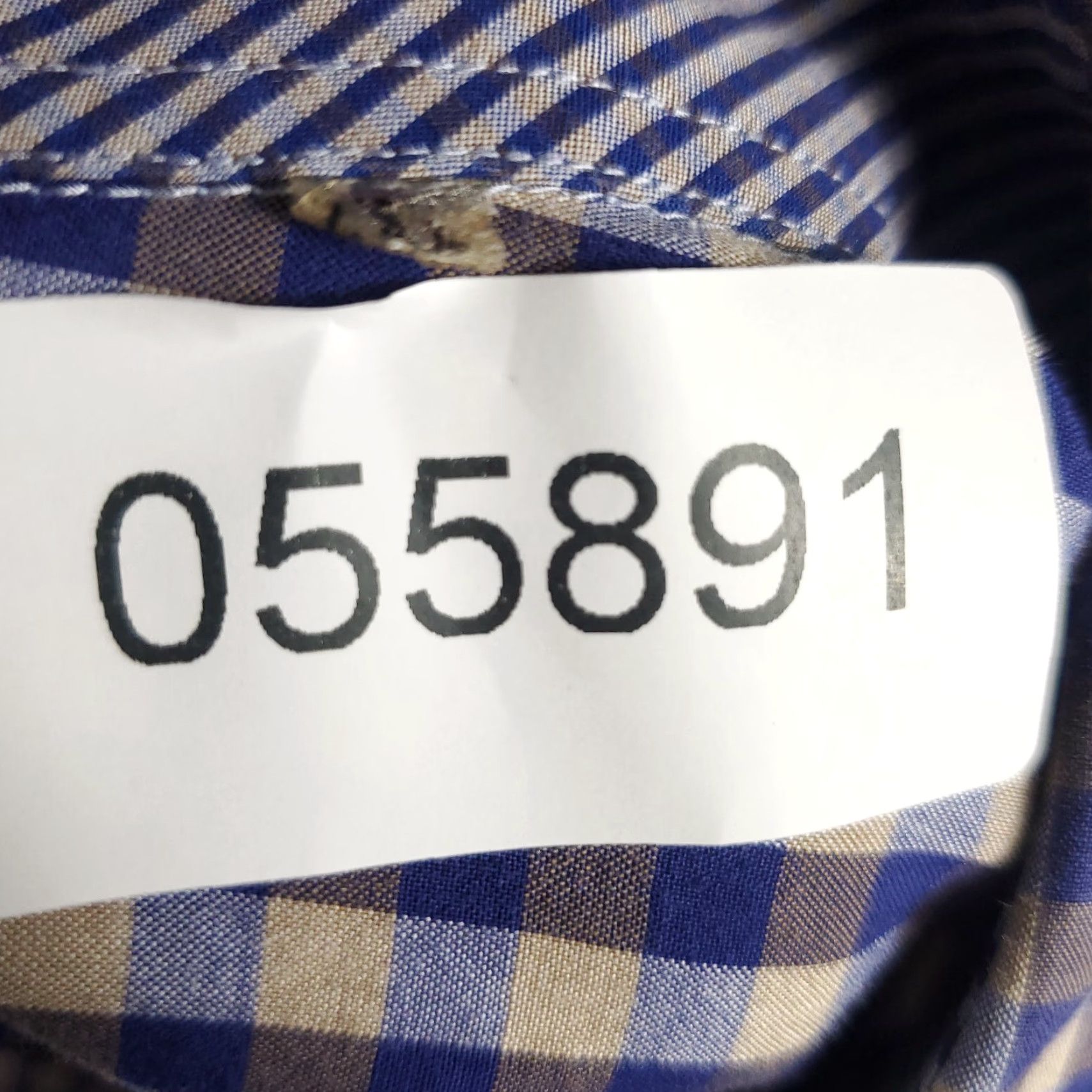 BUGATCHI Bugatchi Uomo Shirt Blue Check Button-Up Long Sleeve 2XL Mens Size US XXL / EU 58 / 5 - 8 Thumbnail