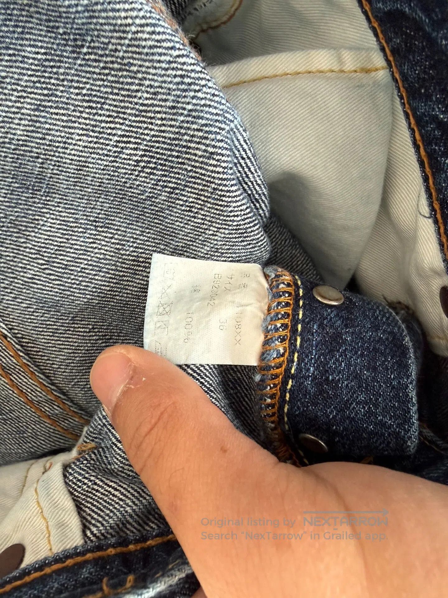 Full Count & Co. FULLCOUNT 1108 Fear Of Dark Straight Jeans. Size US 36 / EU 52 - 3 Thumbnail
