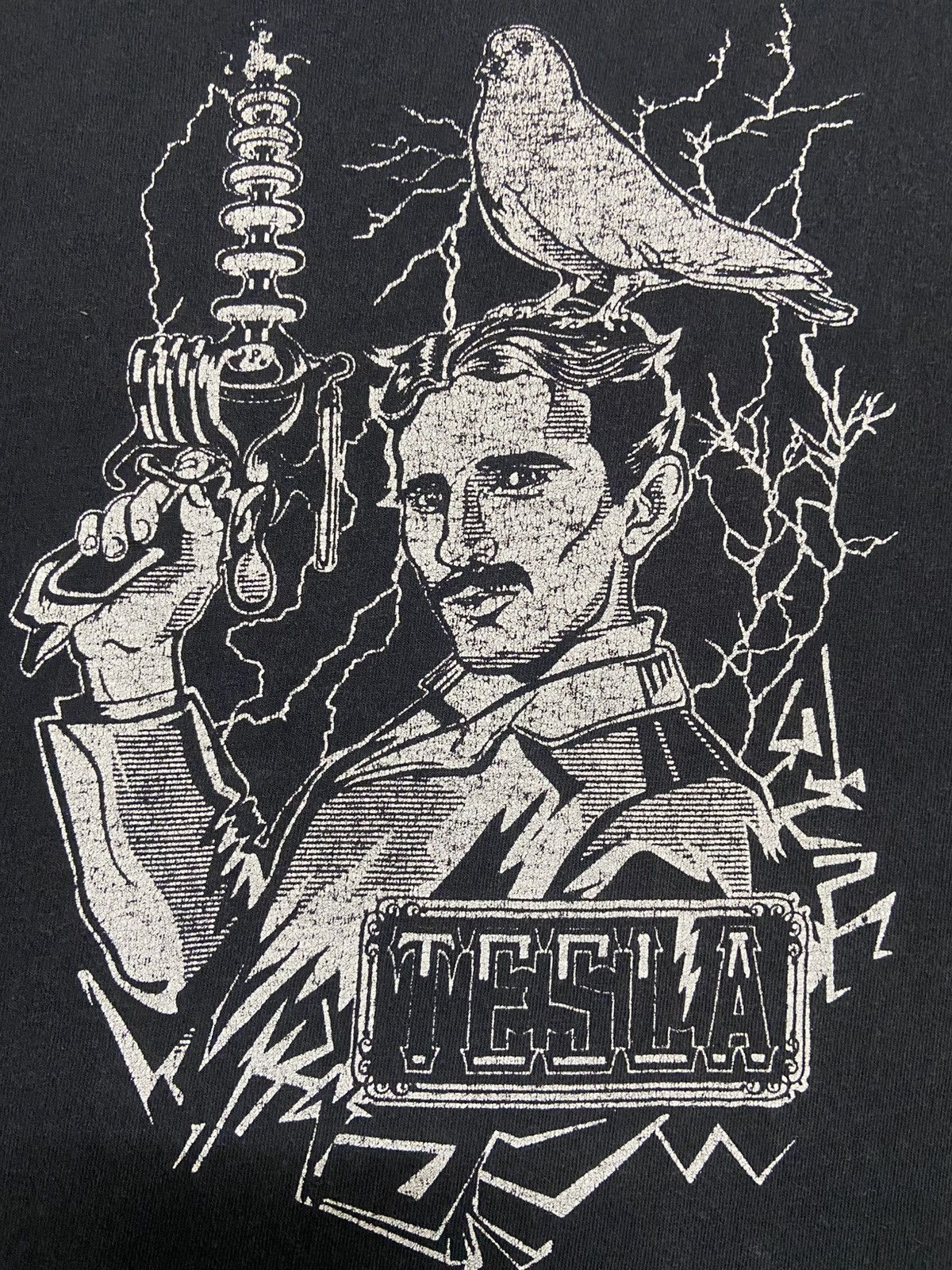 Band Tees Tesla Nicely Sun Faded Band Tees Size US L / EU 52-54 / 3 - 2 Thumbnail