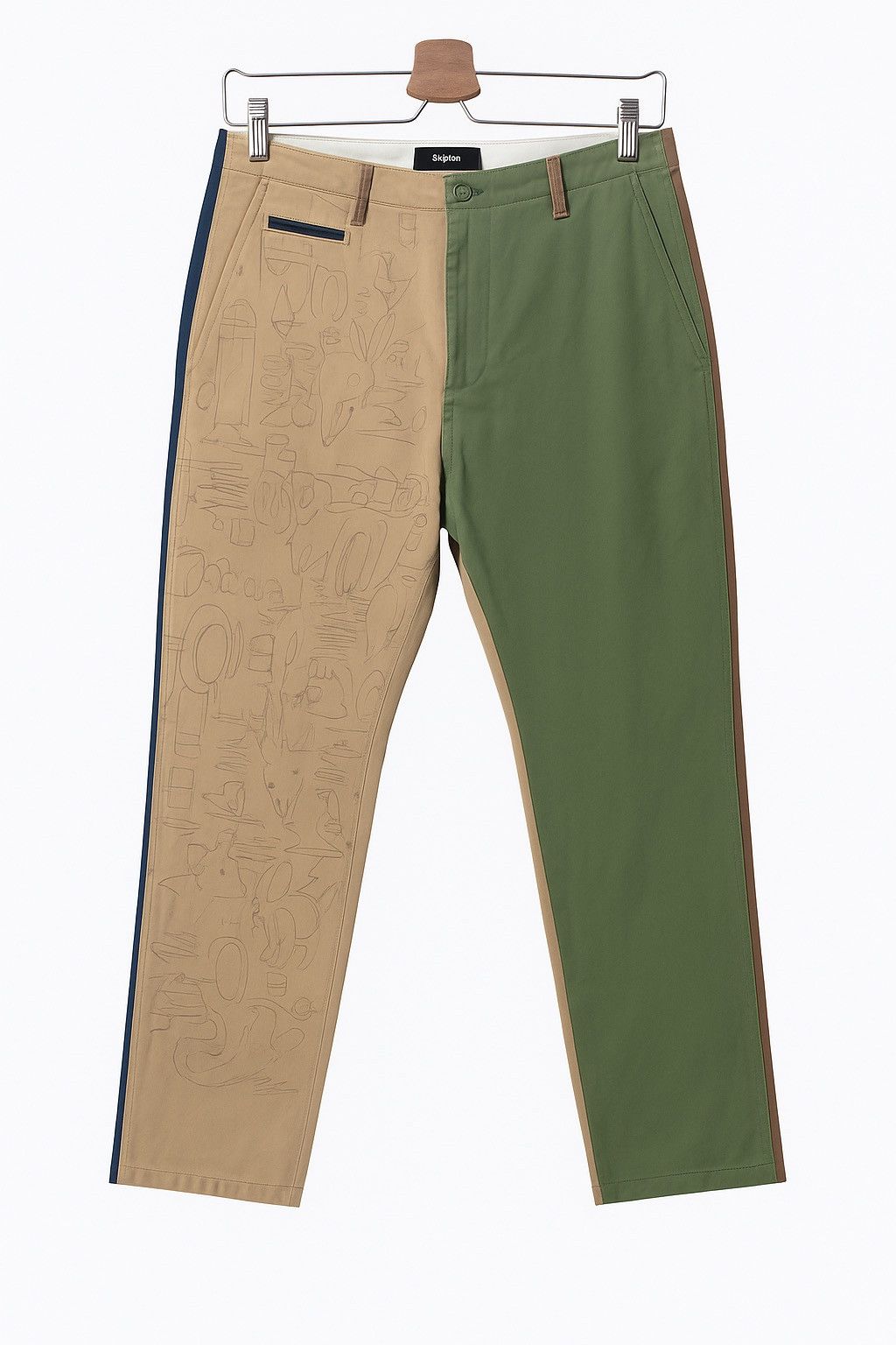 Issey Miyake Né-net Patchwork Colorblock Pants Rare Japanese Avant-Garde Size US 31 - 1 Thumbnail