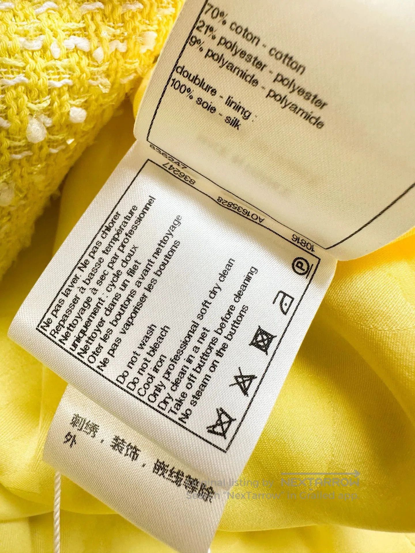 Chanel Chanel 19S Yellow Tweed Jacket. Size US S / EU 44-46 / 1 - 7 Thumbnail