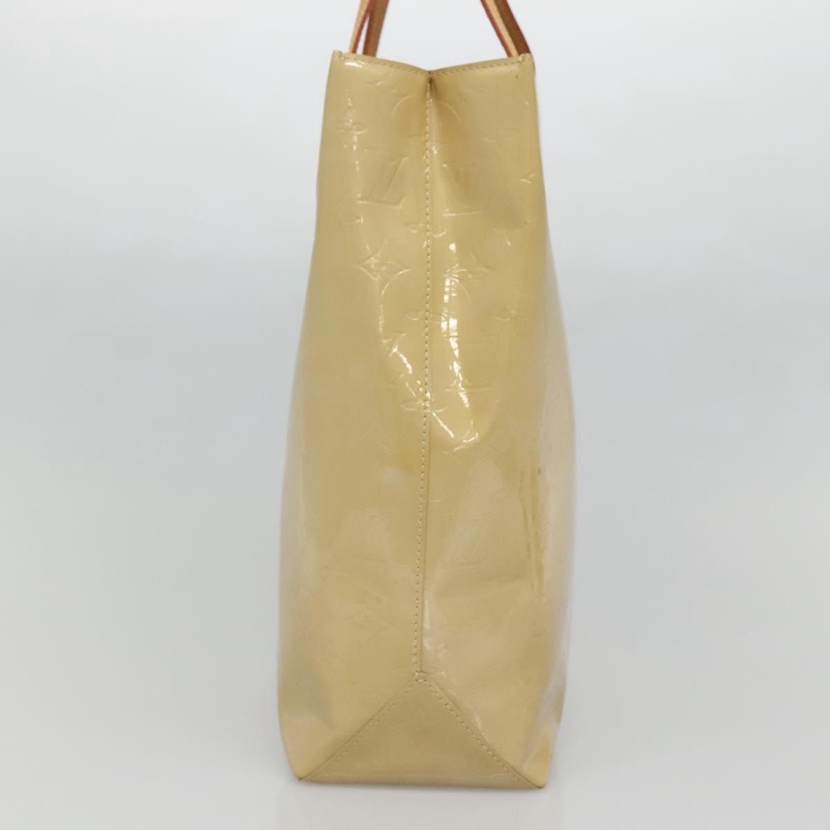 Louis Vuitton LOUIS VUITTON Monogram Vernis Reade MM Hand Bag Beige M91141 Size ONE SIZE - 4 Thumbnail