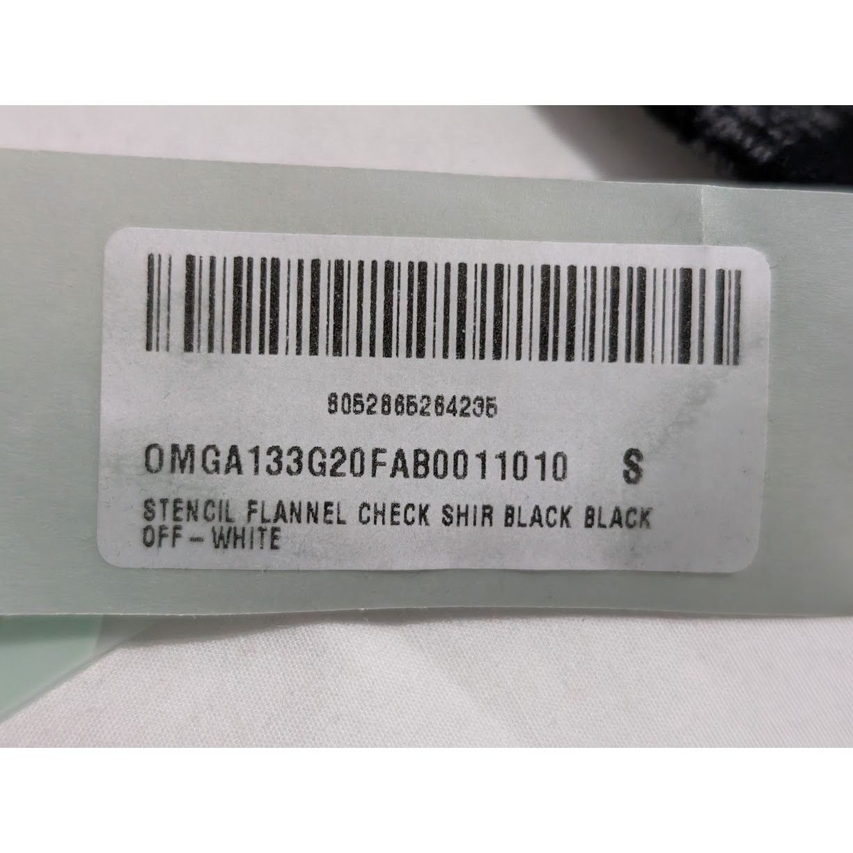 Off-White o1rshd1 Stencil Flannel Check Shirt in Black Size US S / EU 44-46 / 1 - 18 Thumbnail