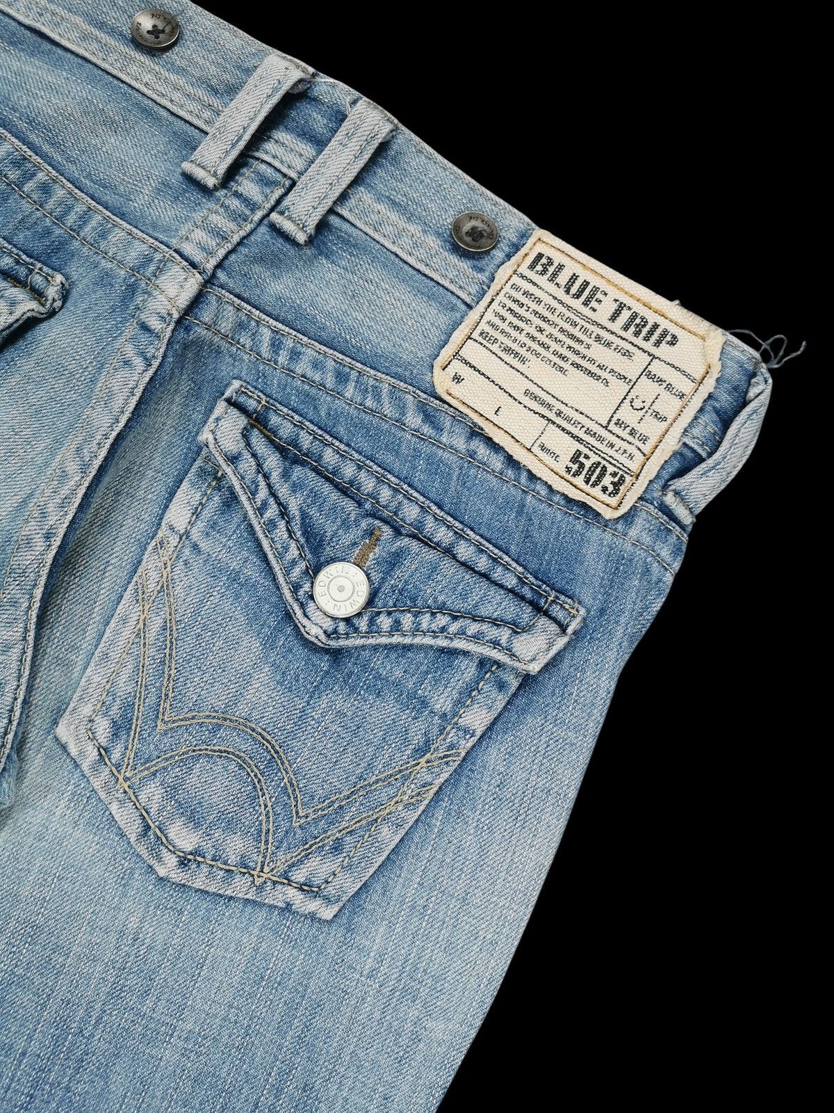 Kapital Vintage Edwin 503 Flare Jeans Size US 30 / EU 46 - 10 Thumbnail
