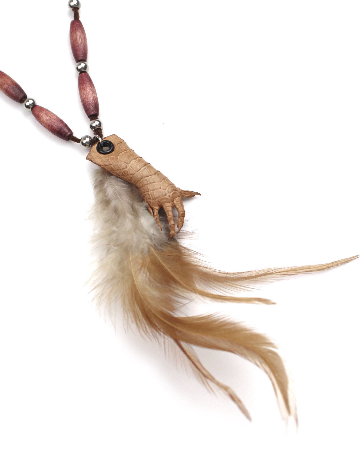 If Six Was Nine 2000S JAPANESE MADE REPTILE CLAW FEATHER NECKLACE Size ONE SIZE - 3 Thumbnail