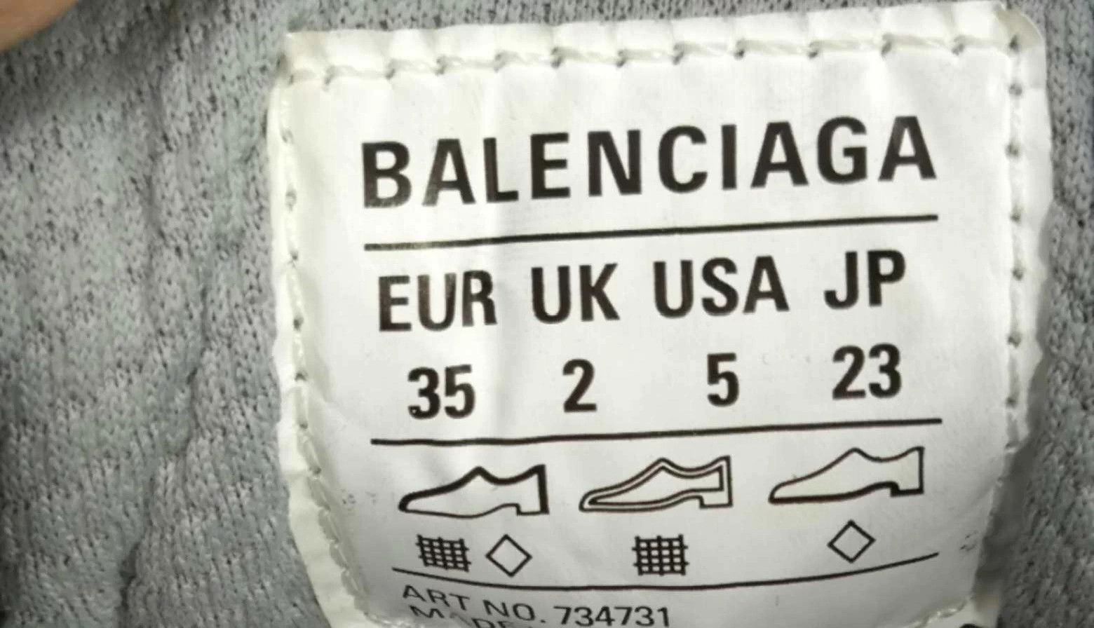 Balenciaga Balenciaga Women's White Gray Dad Shoe 35 Size US 5 / IT 35 - 7 Thumbnail