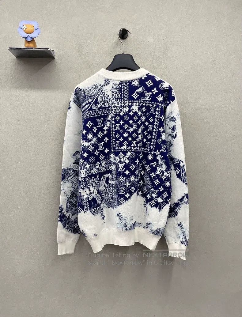 Louis Vuitton Louis Vuitton Tie-dyed Logo cashew Jersey sweater Size US L / EU 52-54 / 3 - 2 Thumbnail