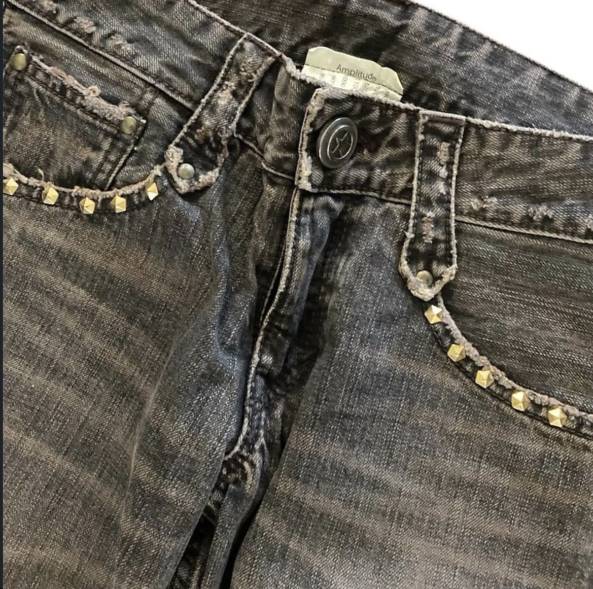 Japanese Brand Veronica skull dust wash denim Size US 27 - 4 Thumbnail