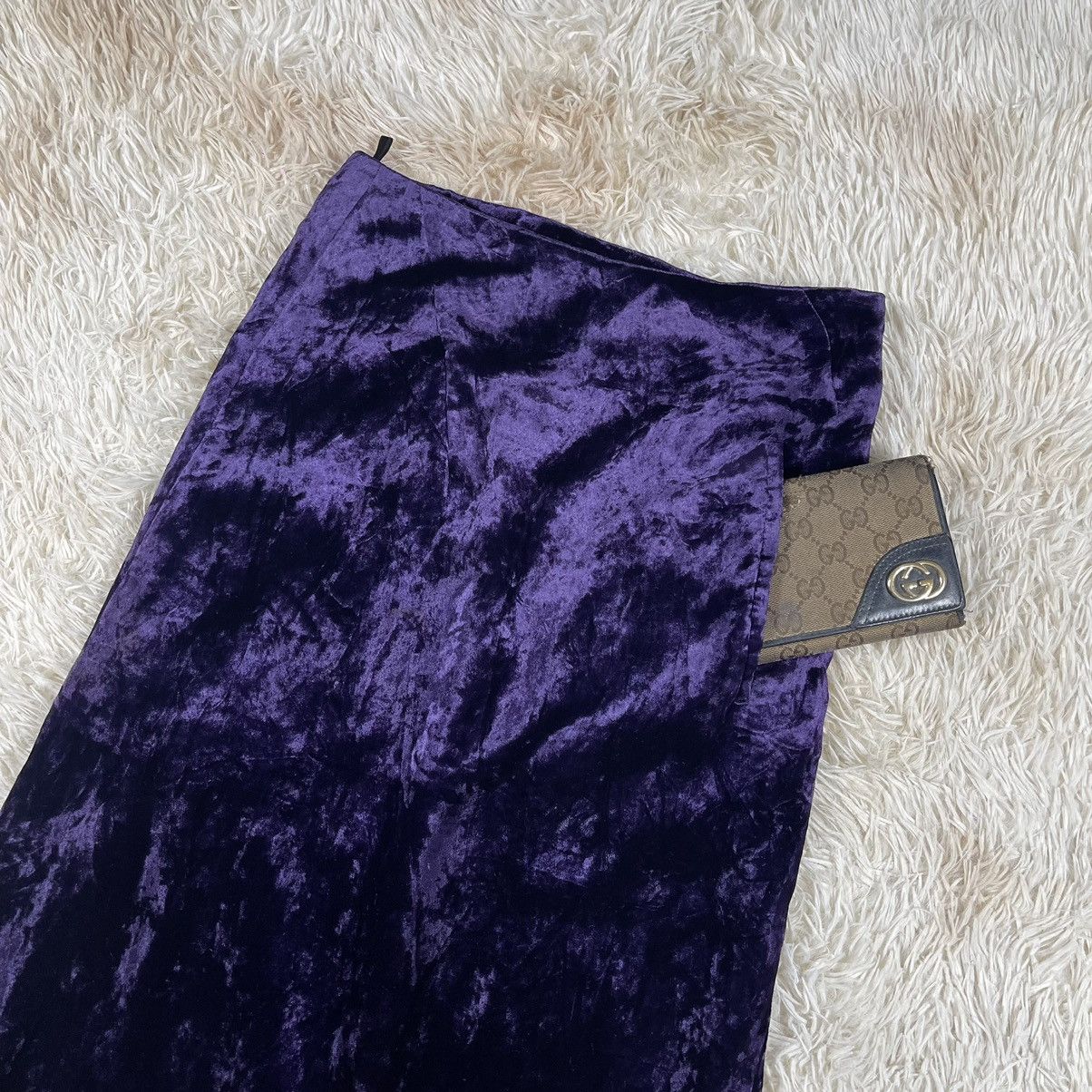 Yohji Yamamoto Yohji Yamamoto - Autumn/Winter 1992 - Velvet Skirt Size 26" / US 2 / IT 38 - 2 Thumbnail