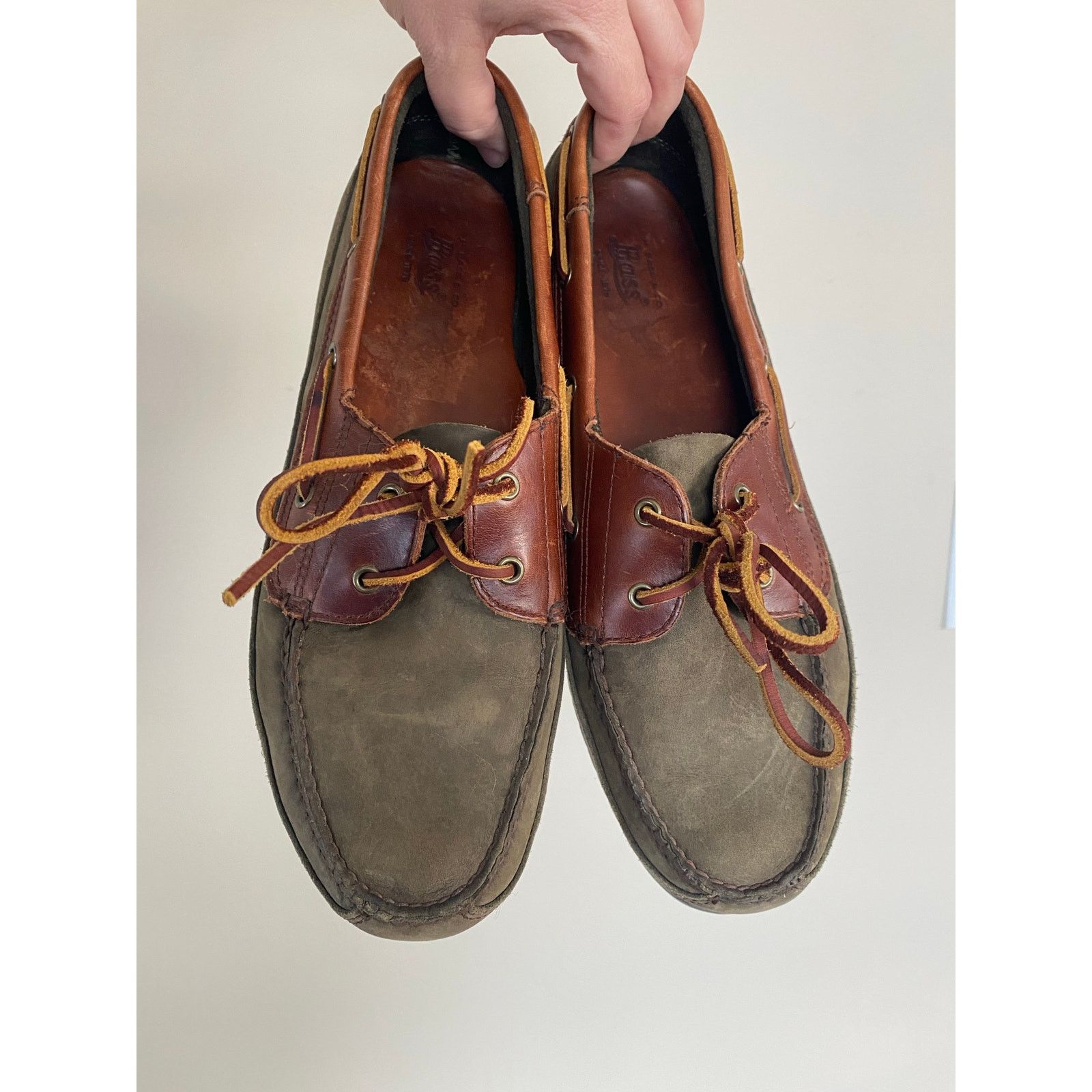 G.H. Bass & Co. GH Bass Co Boat Dock Shoes Size 10.5 Leather Slip-On Lace Up Size US 10.5 / EU 43-44 - 1 Thumbnail