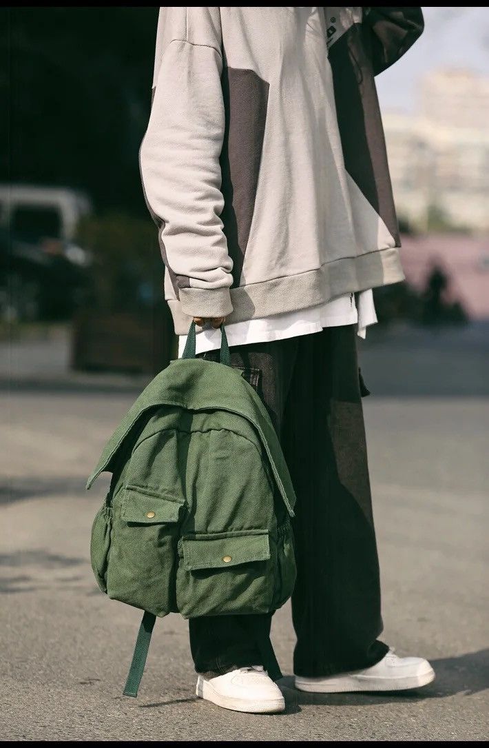 Other Double Pockets Denim Backpack Size ONE SIZE - 2 Thumbnail