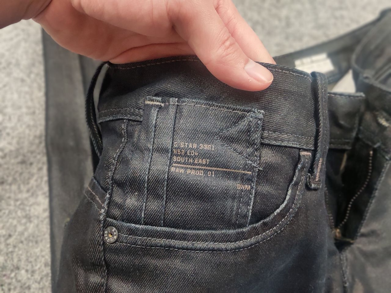 G-Star G Star Raw Elect Waxed Denim Low rise Jeans Y2K Style LGB Size 29" - 15 Thumbnail
