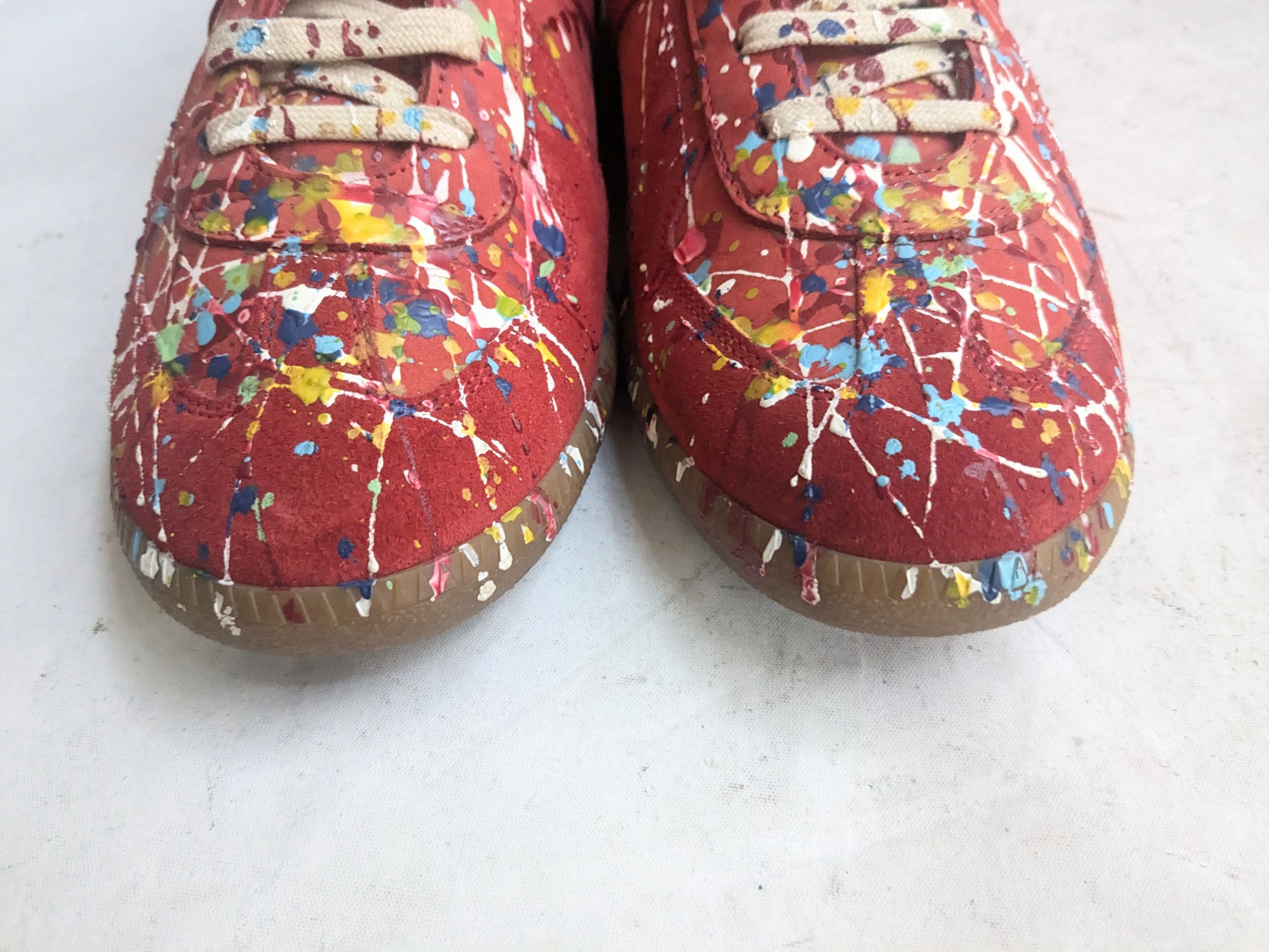 Maison Margiela Maison Margiela Replica GAT Red Paint Splatter 10 43 Size US 10 / EU 43 - 3 Thumbnail