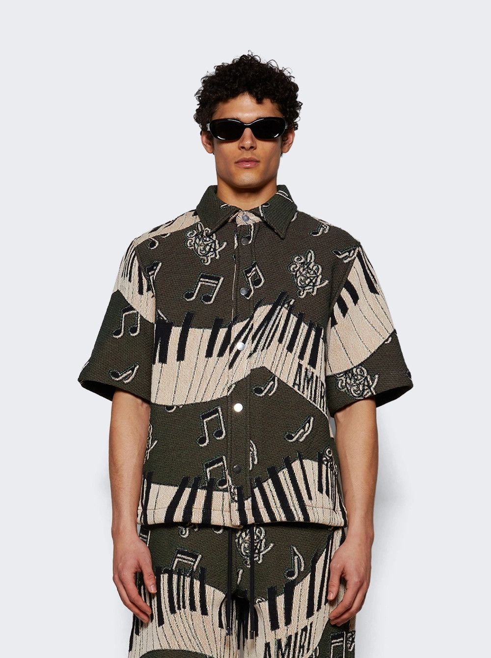 Amiri o1mle0326 Piano Keys Tapestry Shirt in Multicolor Size US XXL / EU 58 / 5 - 2 Thumbnail