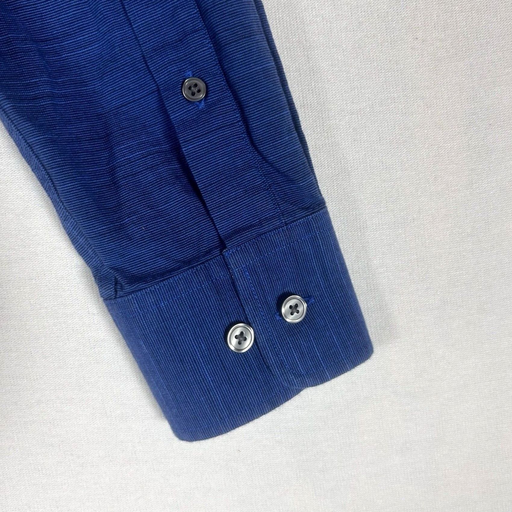 Banana Republic Banana Republic Button-Up Shirt Mens M Blue Slim Fit Long Sleeve Button-Down Casual Business Size US M / EU 48-50 / 2 - 7 Thumbnail