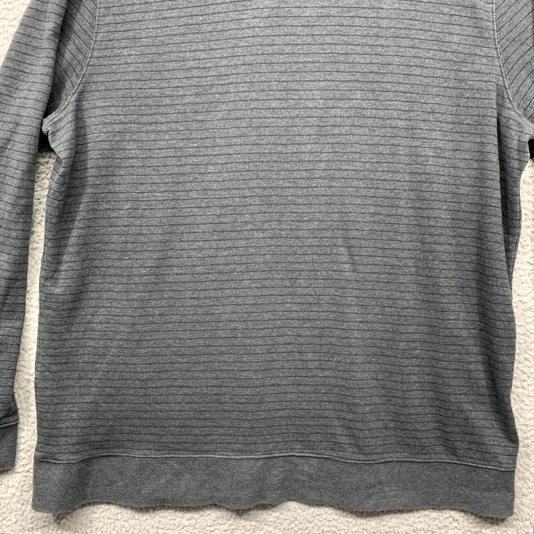 Merona Merona Pullover Shirt Men’s 1/3 Zip XL Gray Black Stripe Kangeroo Pocket Shirt Mens XL Gray Stripe Kangaroo Pocket Merona Size US XL / EU 56 / 4 - 6 Thumbnail