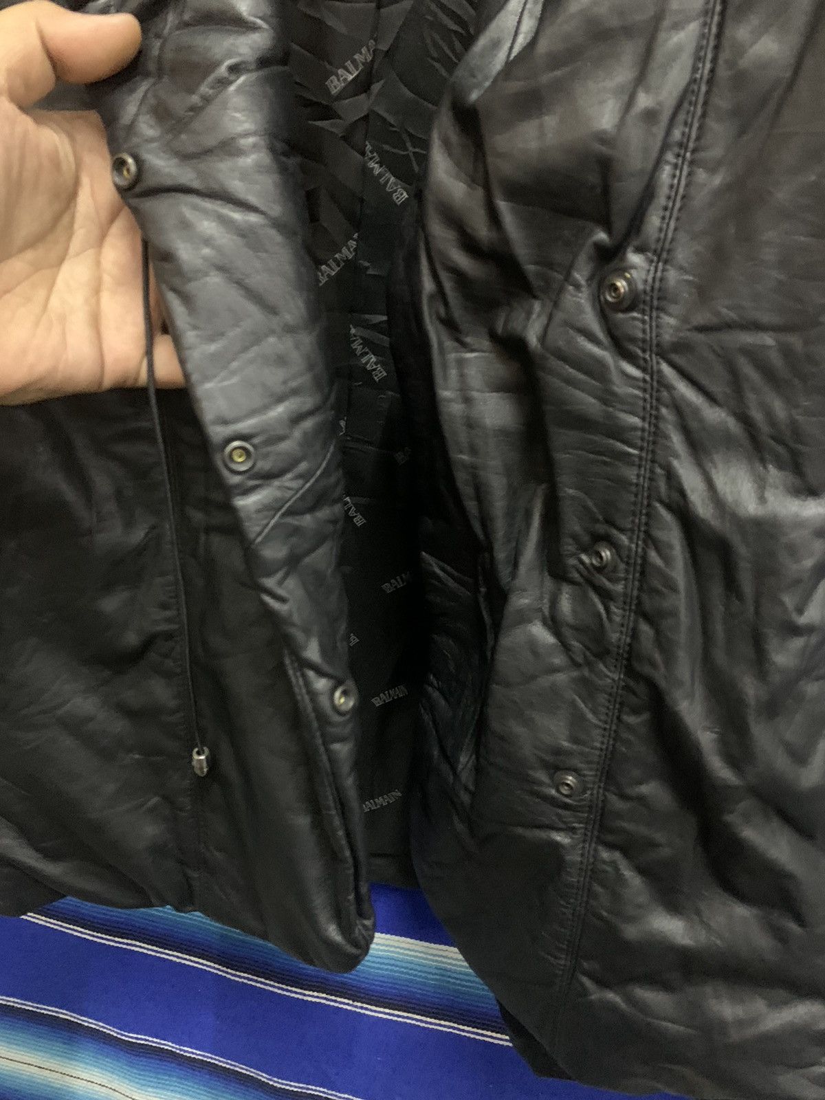Balmain OFFERR💥 BALMAIN Leather Sheepskin Puffer Jacket With Hooded Size M / US 6-8 / IT 42-44 - 12 Thumbnail