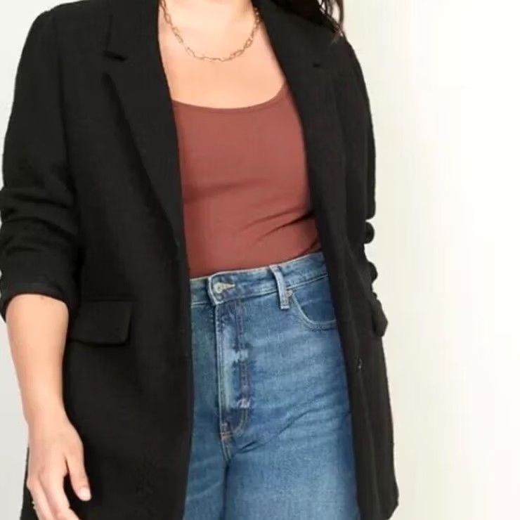 Old Navy Old Navy Oversized Blazer Women XXL Black Classic Preppy Old Money Size XXL / US 16-18 / IT 52-54 - 2 Thumbnail