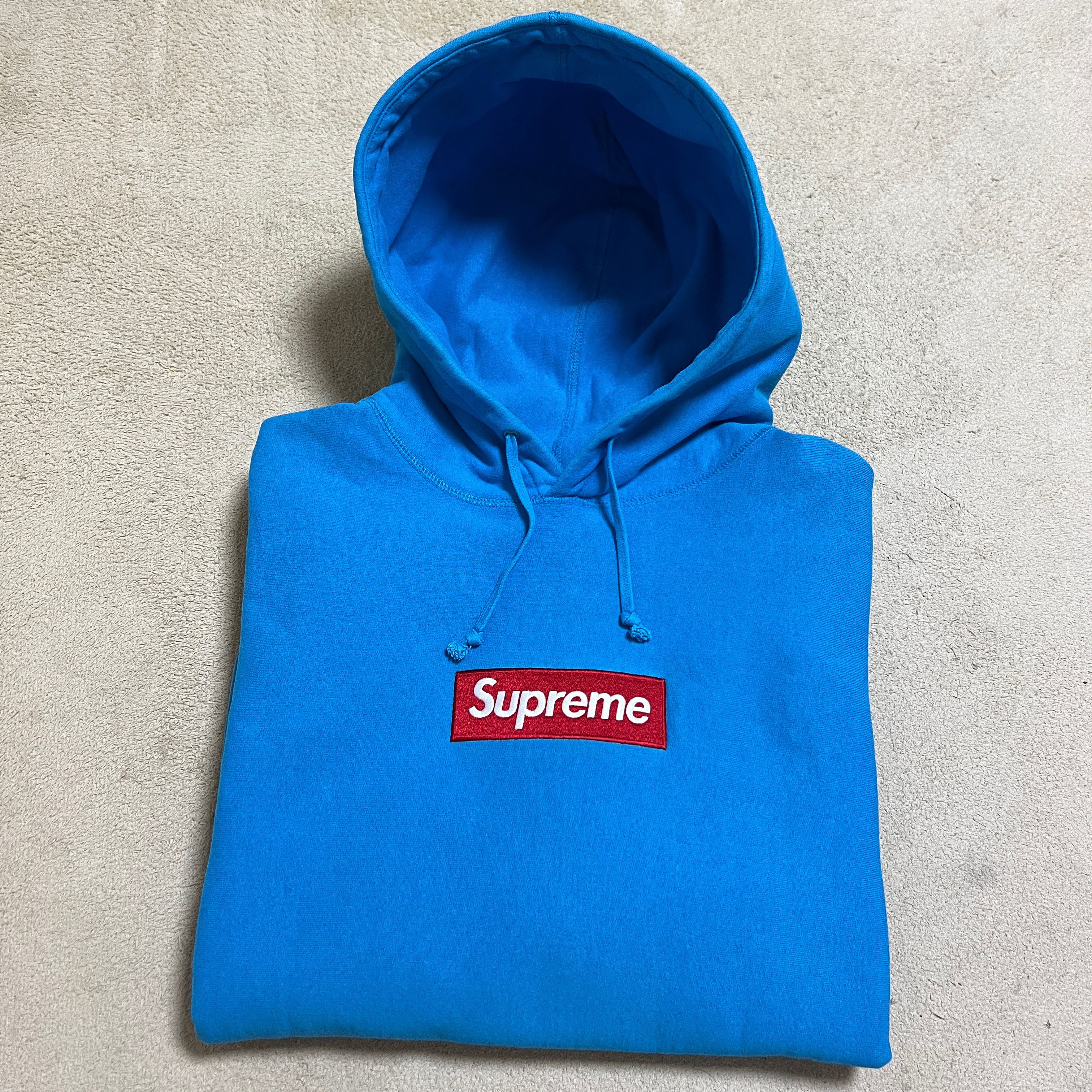 Supreme Supreme 2009 Box Logo Hoodie Red On Teal Size US XL / EU 56 / 4 - 1 Thumbnail