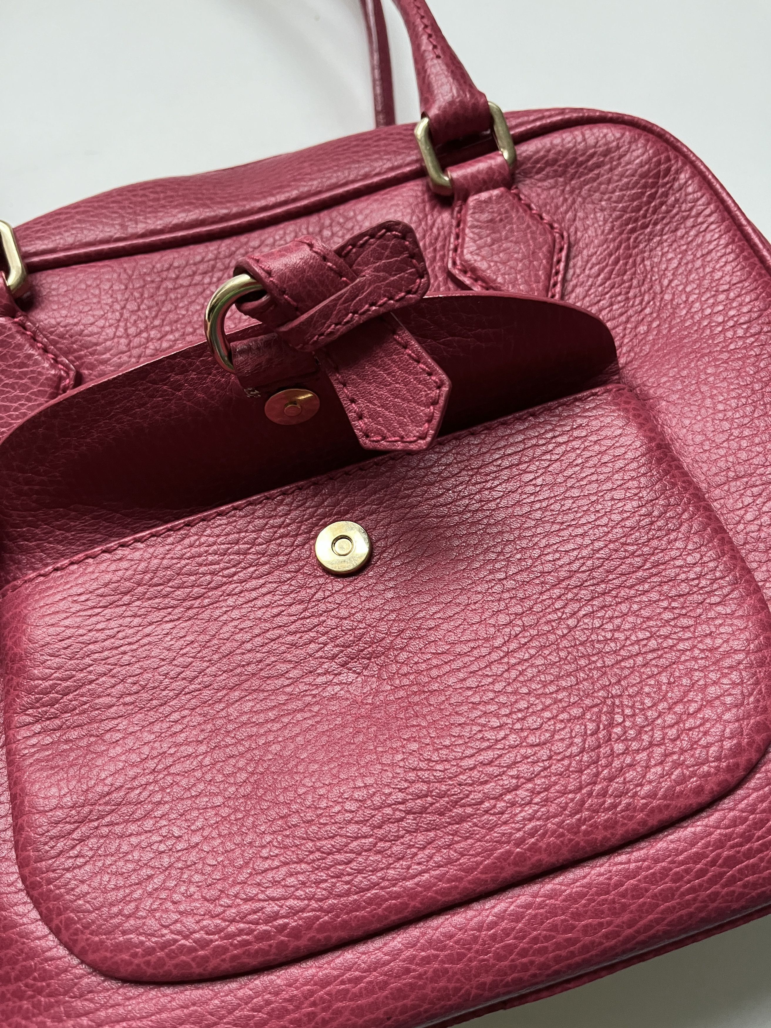 Jil Sander ⚡️QUICK SALE⚡️Jil Sander Dark Pink Leather Shoulder Bag Size ONE SIZE - 4 Thumbnail