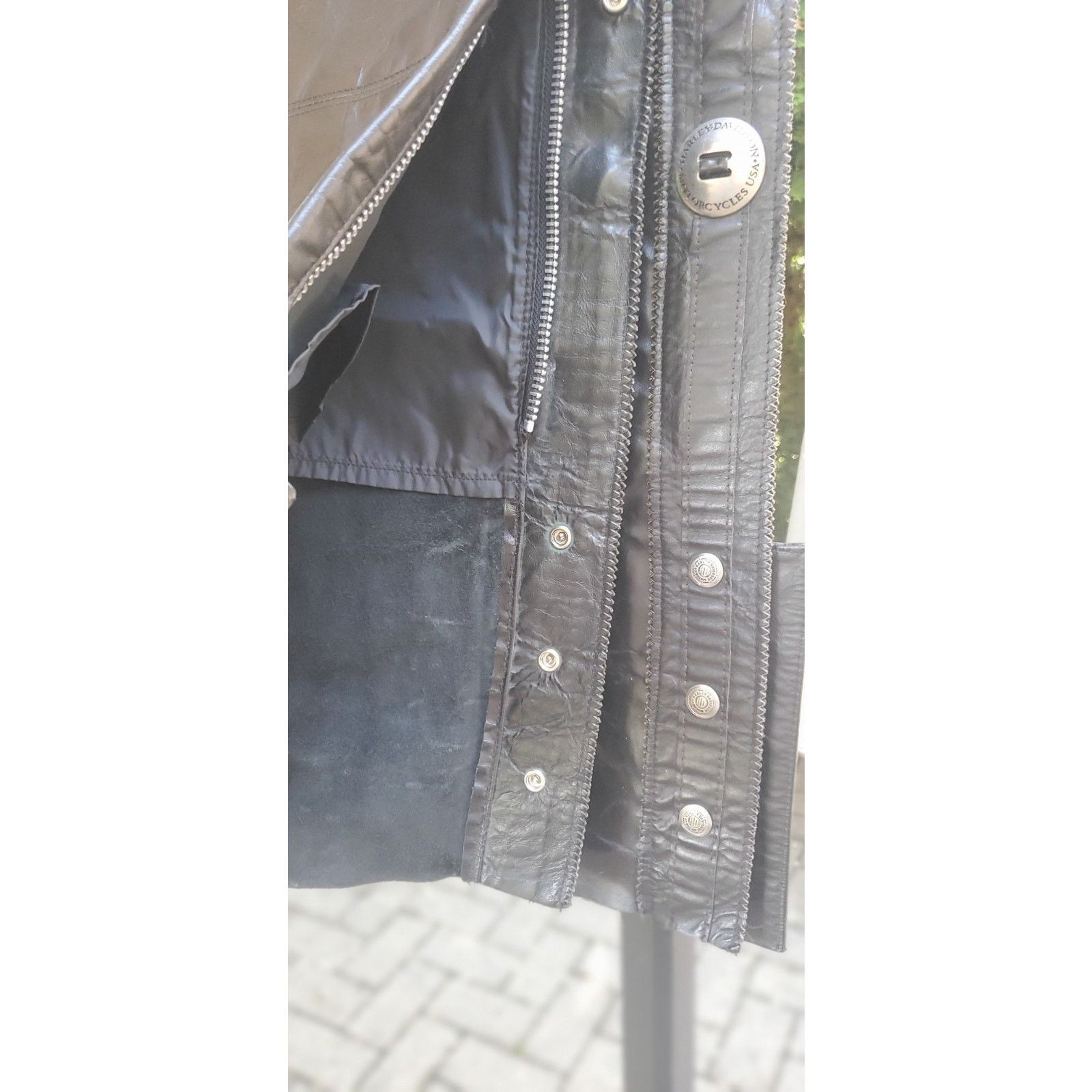Harley Davidson Harley Davidson Chaps Womens Leather S black bar zip Snap Size 30" / US 8 / IT 44 - 11 Thumbnail