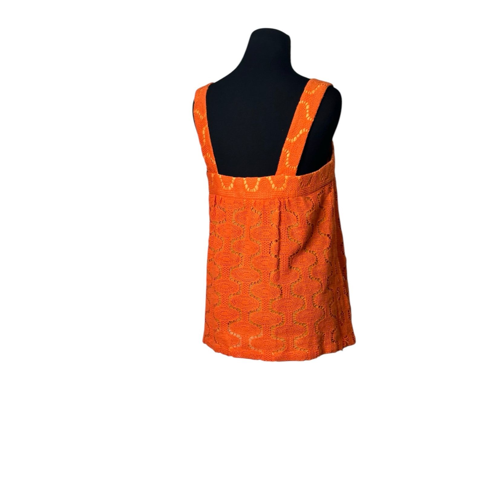 Trina Turk Trina Turk orange crochet knit cami tank top size M Size M / US 6-8 / IT 42-44 - 10 Thumbnail