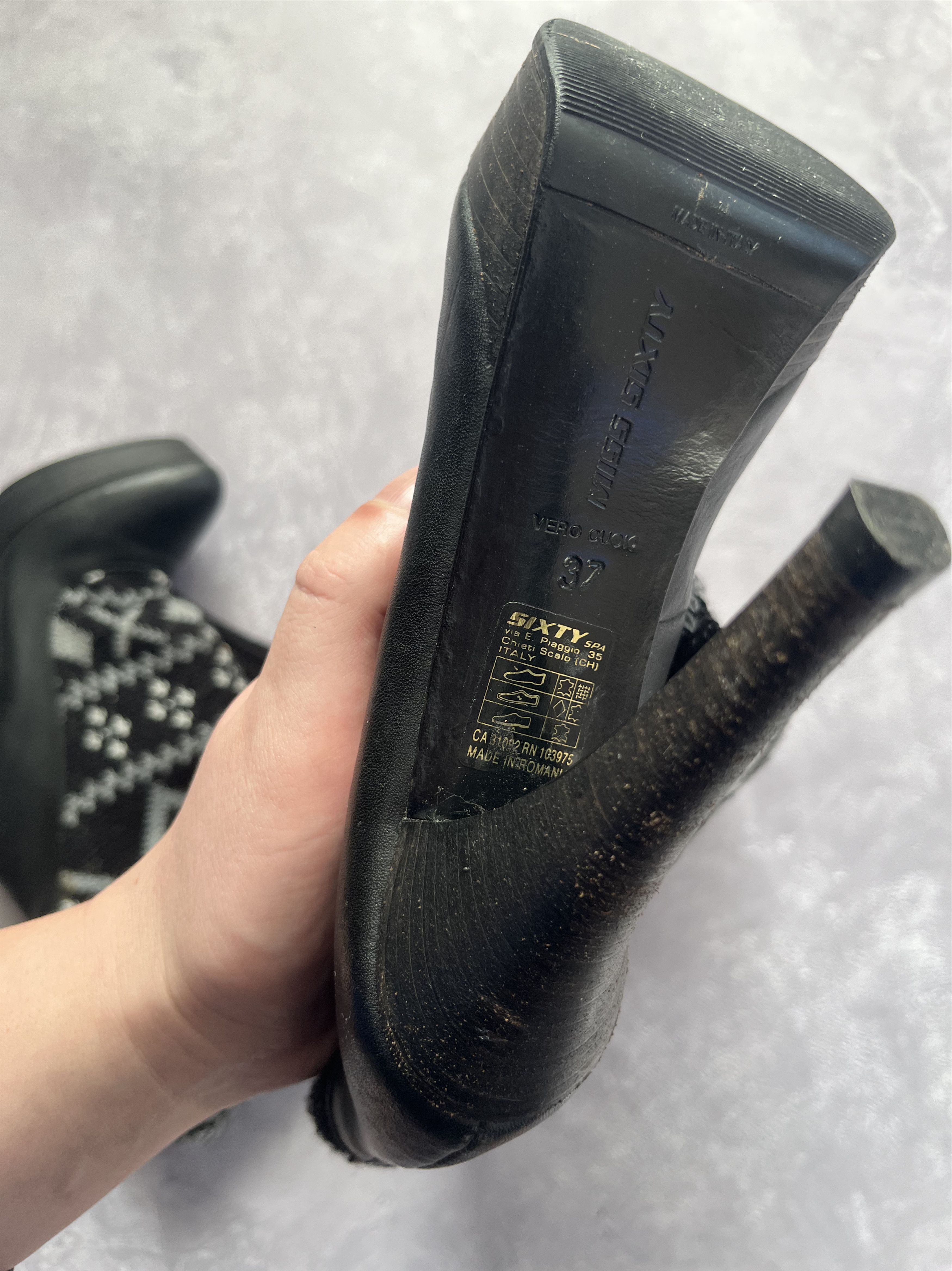 Miss Sixty Miss Sixty Knit Sock Knee High Boots Platform Stiletto Y2K Size US 7 / IT 37 - 12 Thumbnail