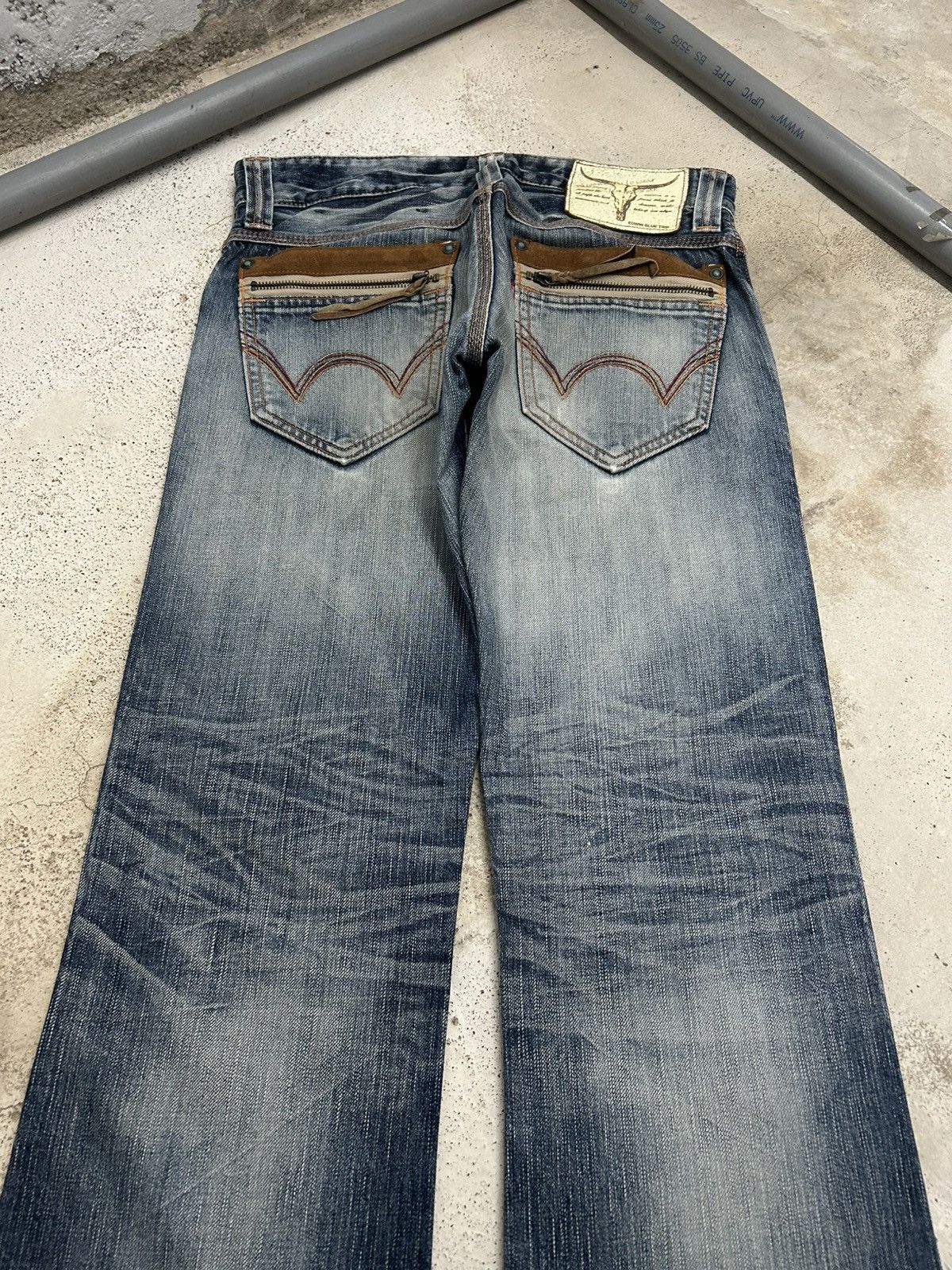 Edwin Flare Edwin 503 Faded Washed Jeans Distressed Size US 30 / EU 46 - 8 Thumbnail