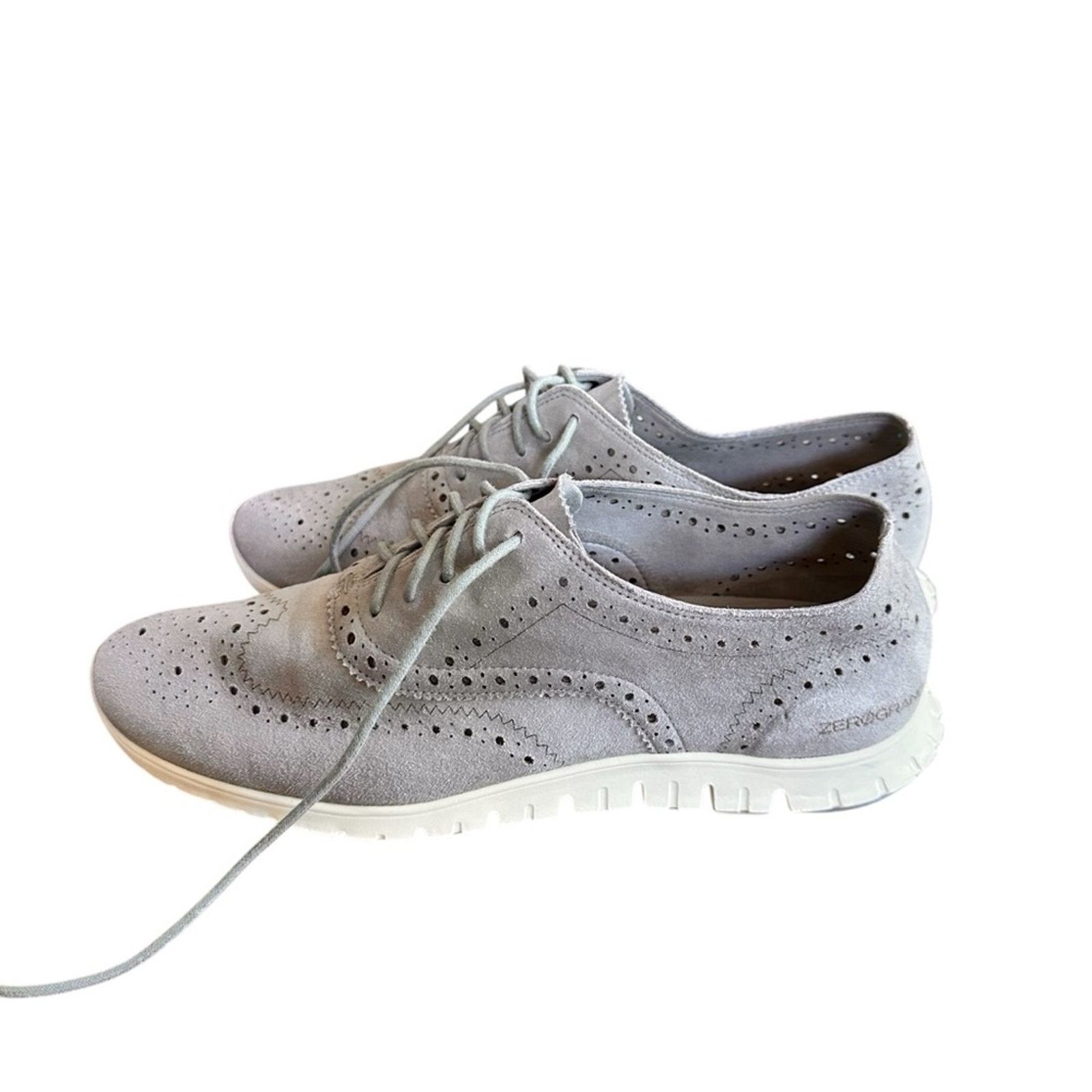 Cole Haan Cole Haan Zerogrand Wingtip Suede Oxford Sneakers Size US 10 / IT 40 - 6 Thumbnail
