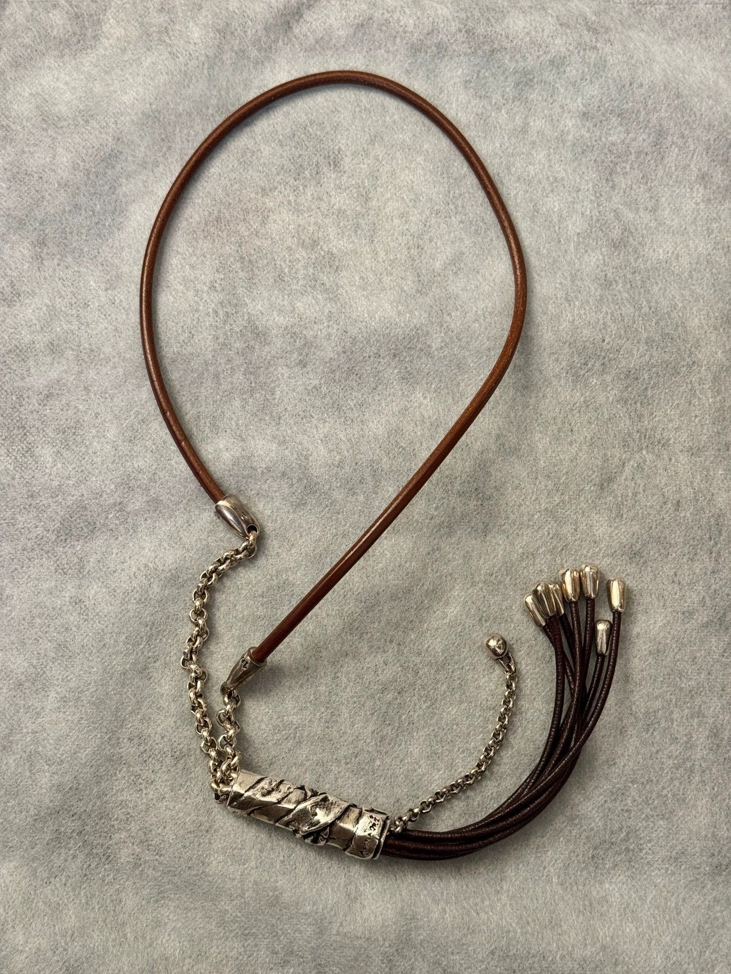 Vintage Spain Vintage Leather Cord Tassel Pendant Watch Chain Size ONE SIZE - 4 Thumbnail