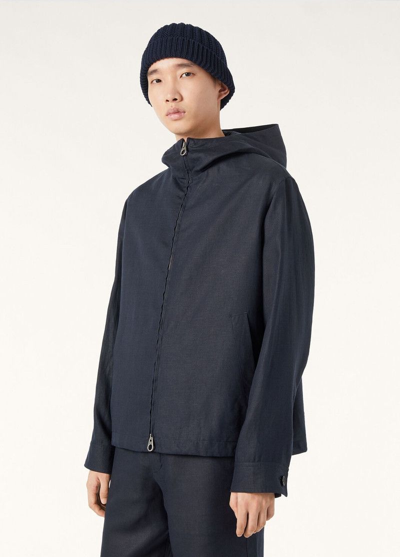 Loro Piana o1w1db10226 FAP0615 Dennis Blouson Jacket in Blue Size US L / EU 52-54 / 3 - 4 Thumbnail