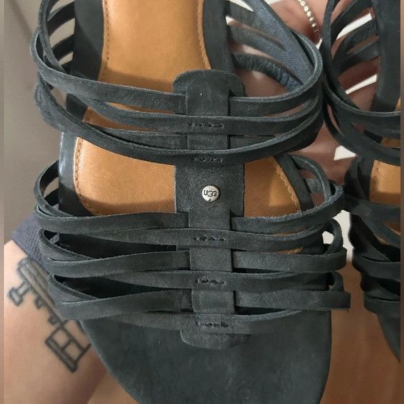 Ugg UGG Navy Blue Sandals Size US 6 / IT 36 - 2 Thumbnail