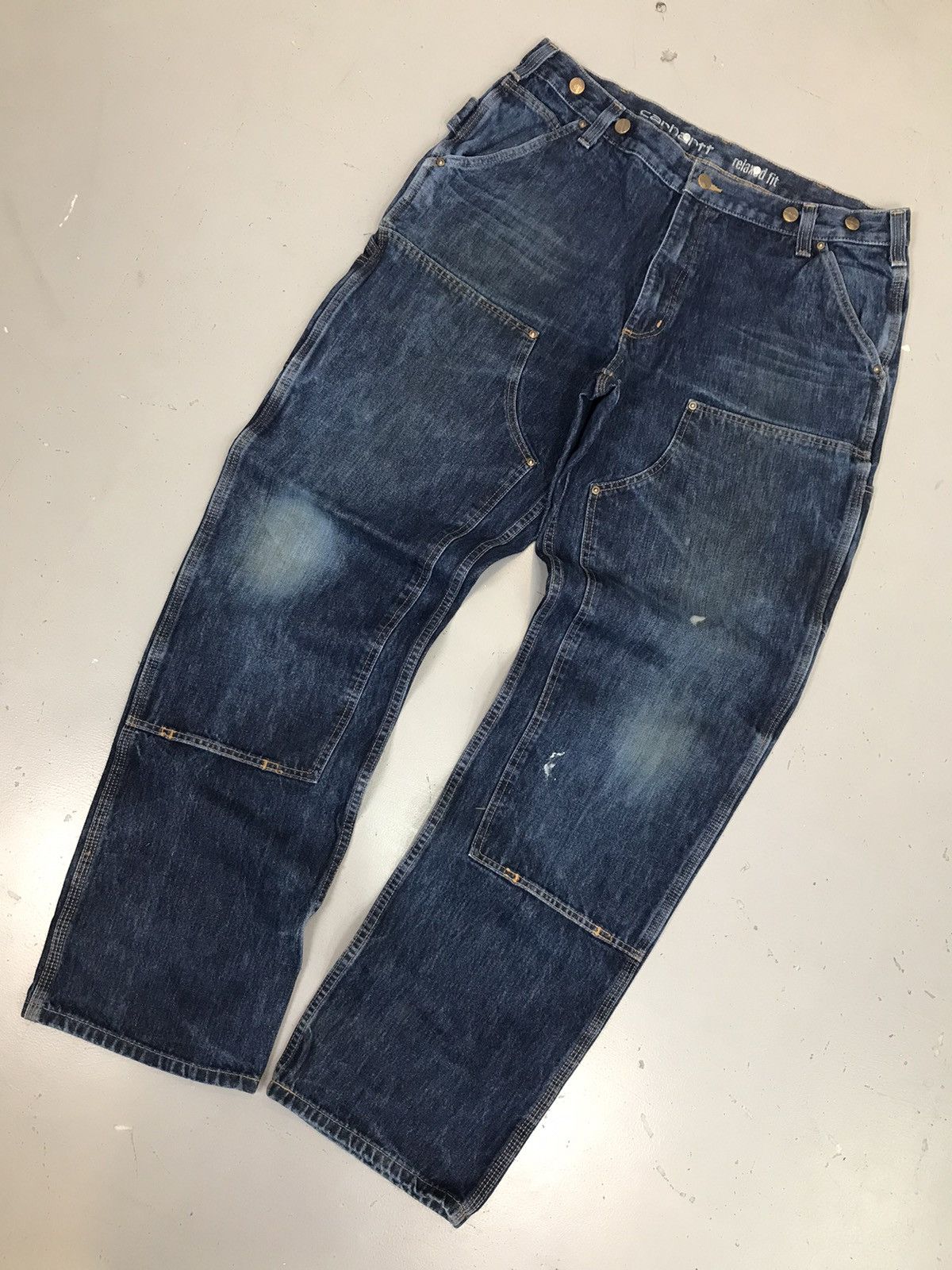 Carhartt × Vintage Vintage Carhartt double knee 103890 l10 denim Size US 36 / EU 52 - 2 Thumbnail