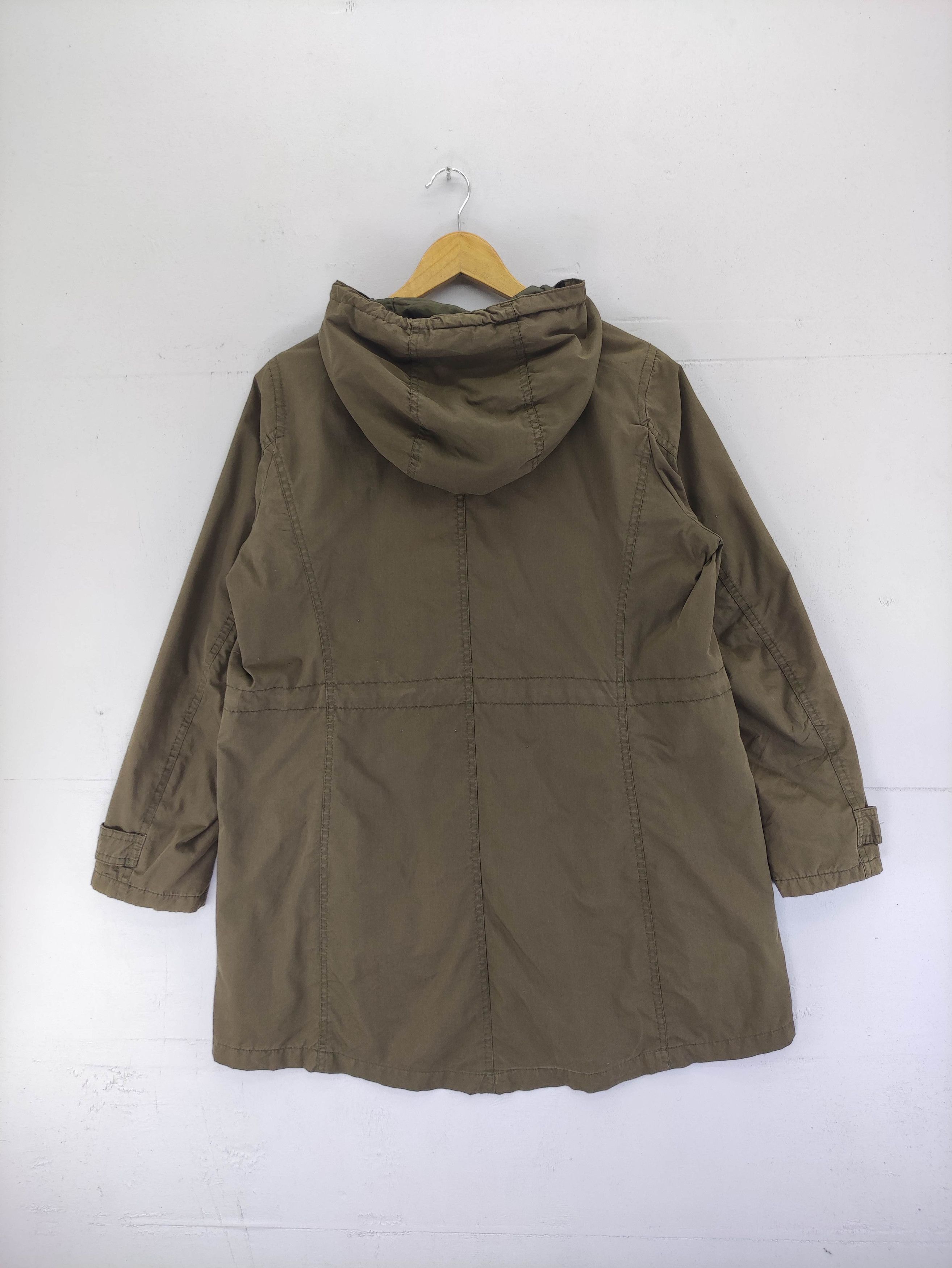 Uniqlo Vintage Uniqlo Garment Military Parka Hoodie Jacket Zipper Size US L / EU 52-54 / 3 - 13 Thumbnail