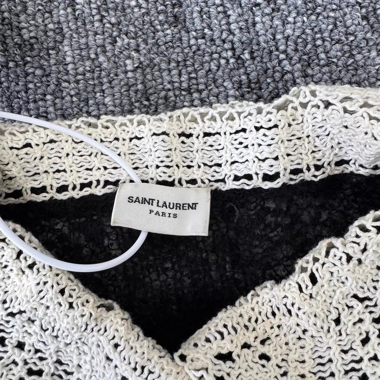 Saint Laurent Paris SLP black lace dollcollar sh knit cardigan XS 99new Size XS / US 0-2 / IT 36-38 - 4 Thumbnail