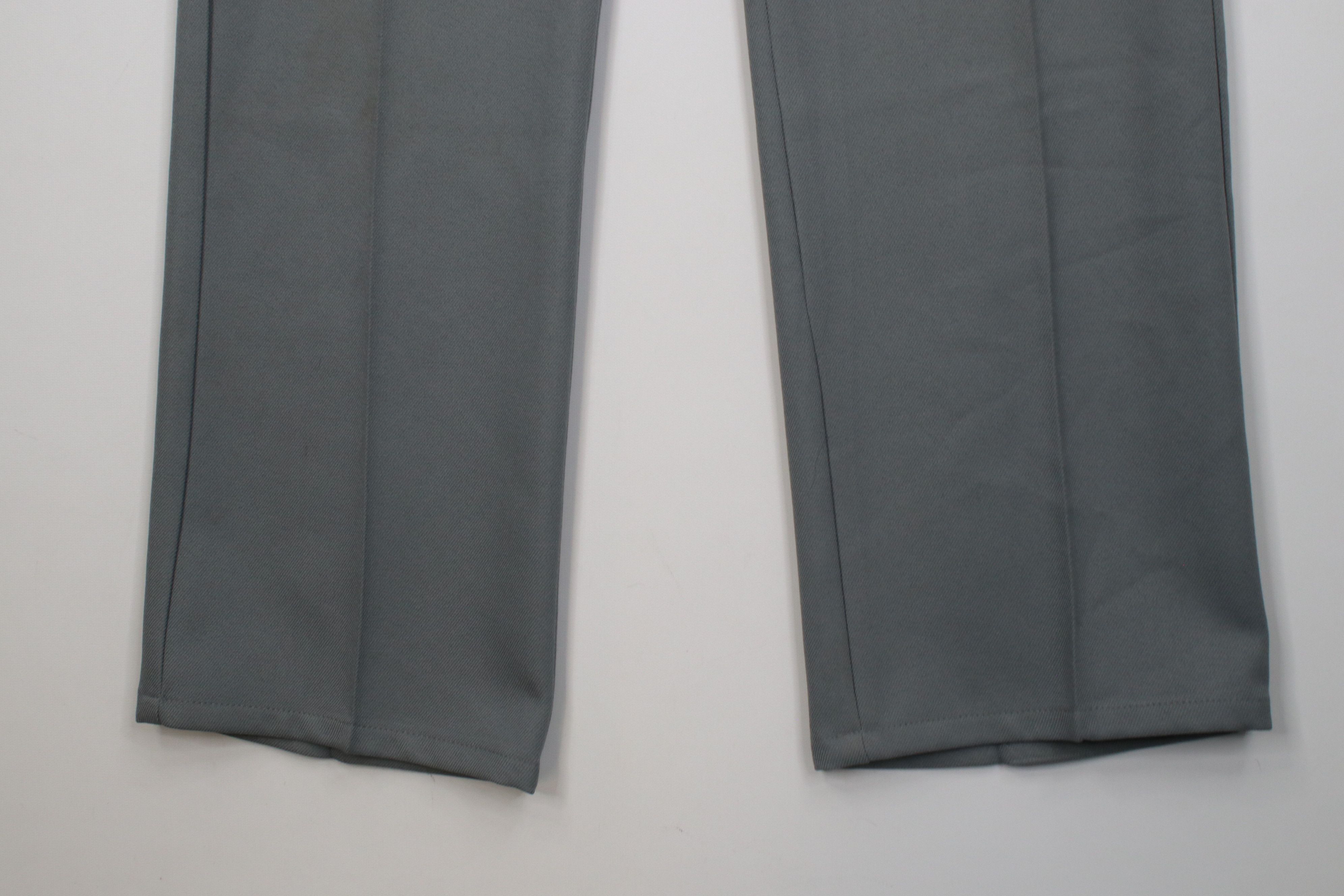 Vintage Vintage 90s Streetwear Knit Flared Wide Leg Chino Pants Gray Size US 32 / EU 48 - 4 Thumbnail
